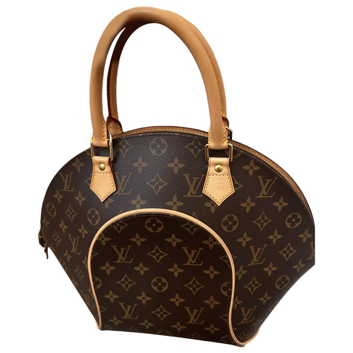 Ellipse leather handbag