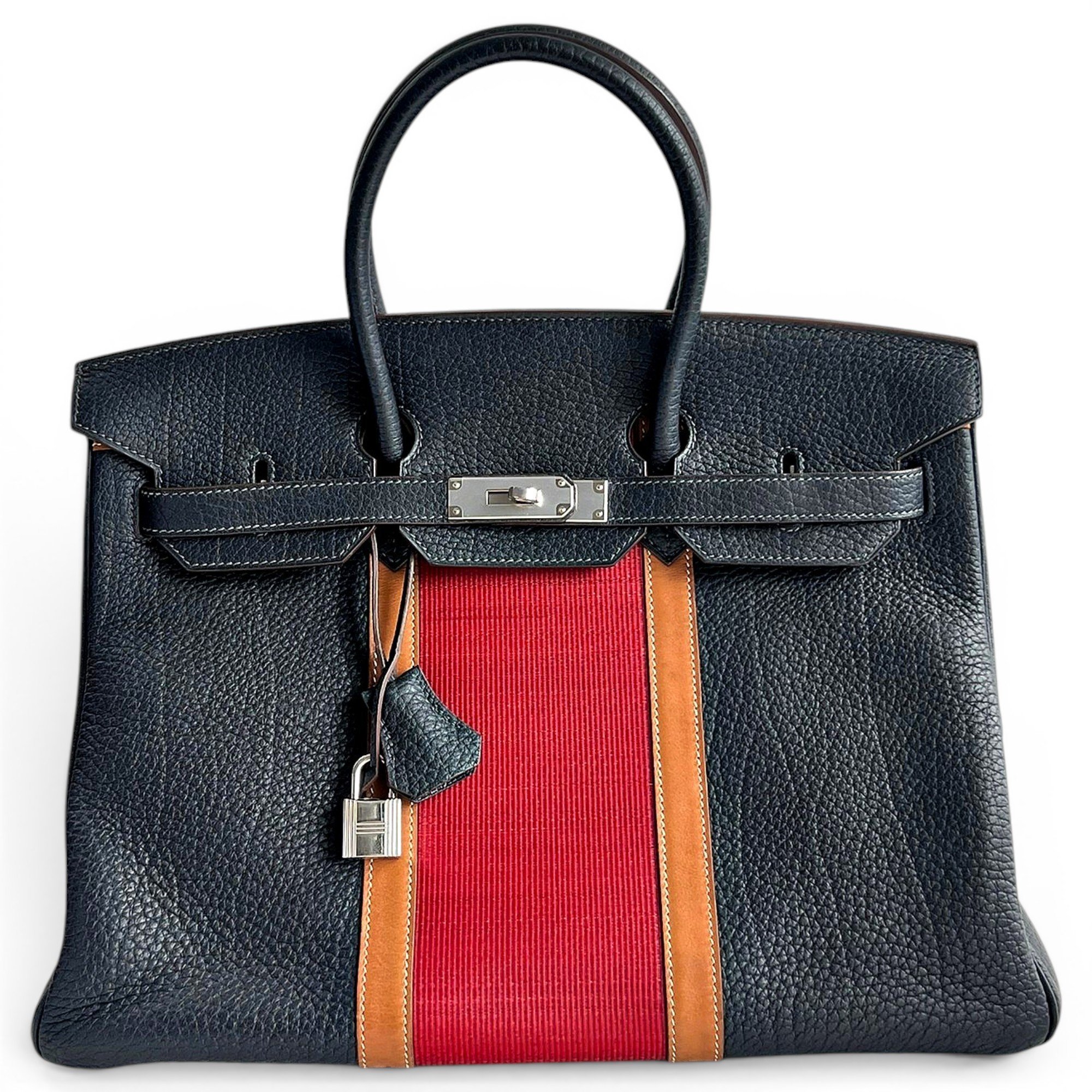 Birkin 35 leather handbag