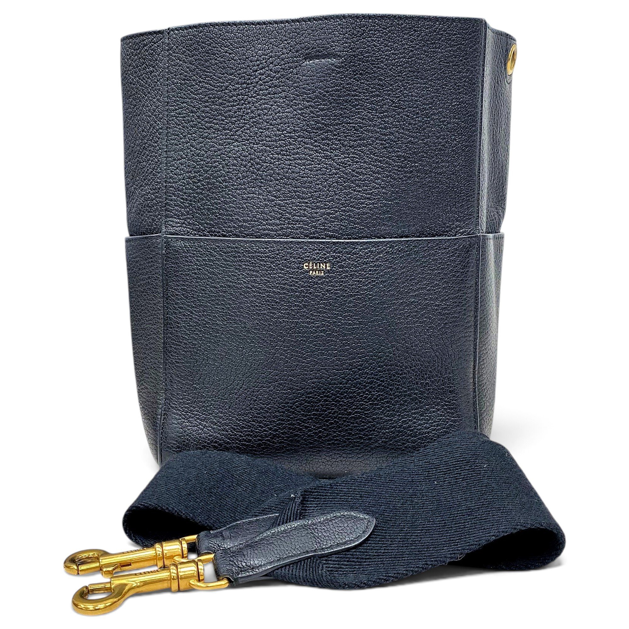 Seau Sangle leather handbag
