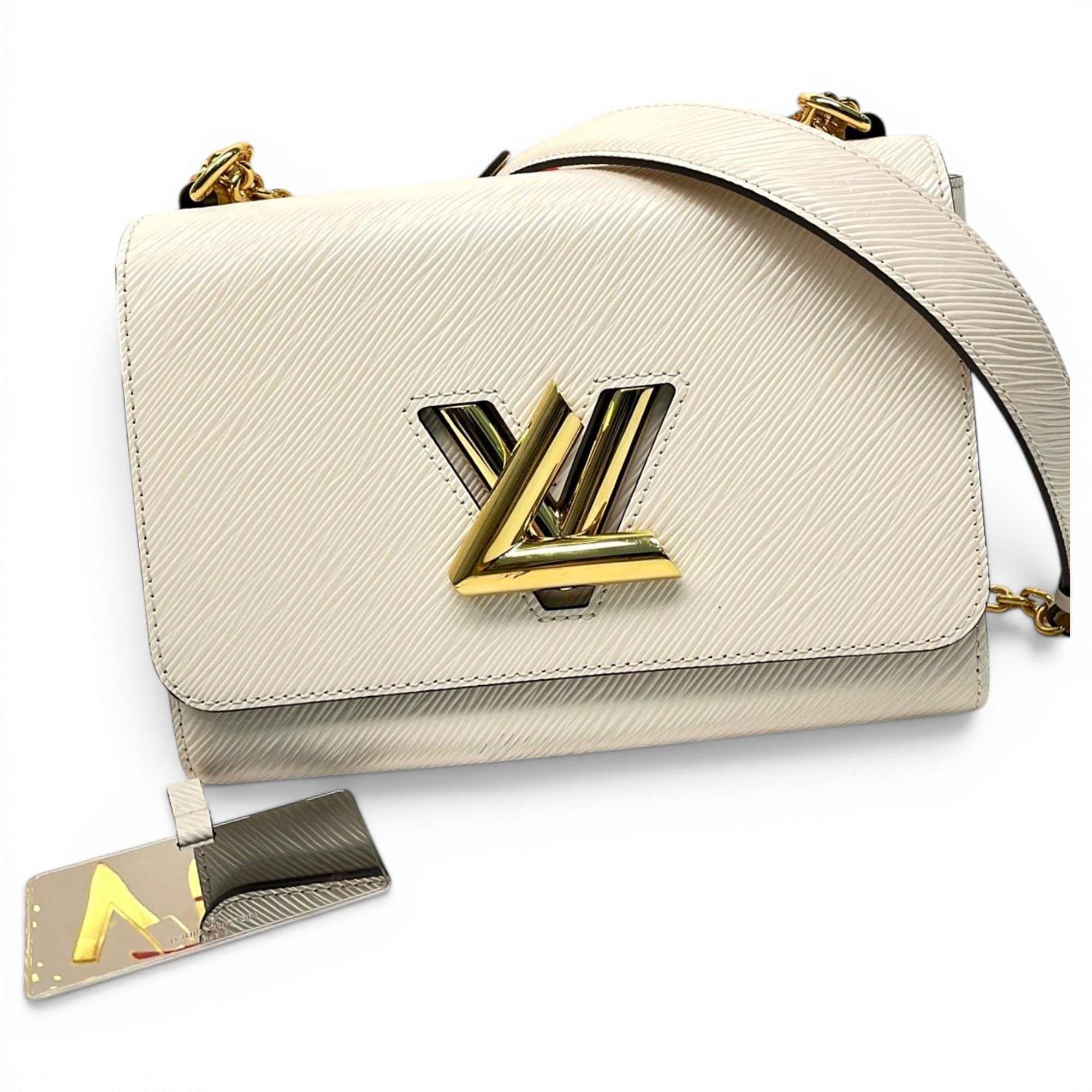 Twist leather handbag