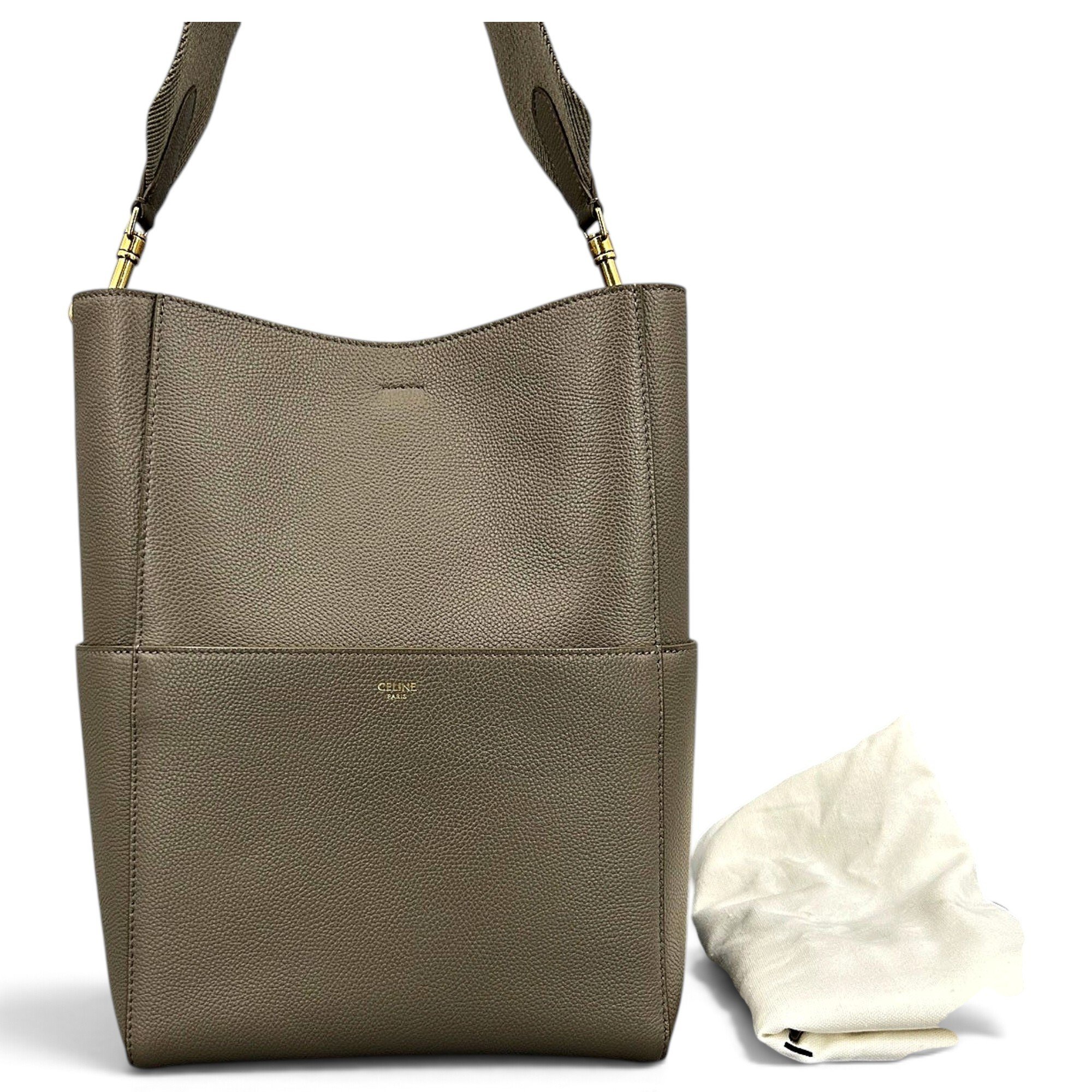Seau Sangle leather handbag
