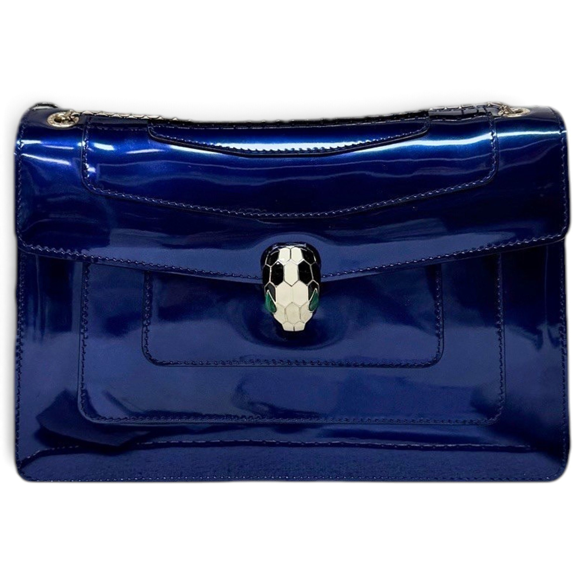 Serpenti leather handbag