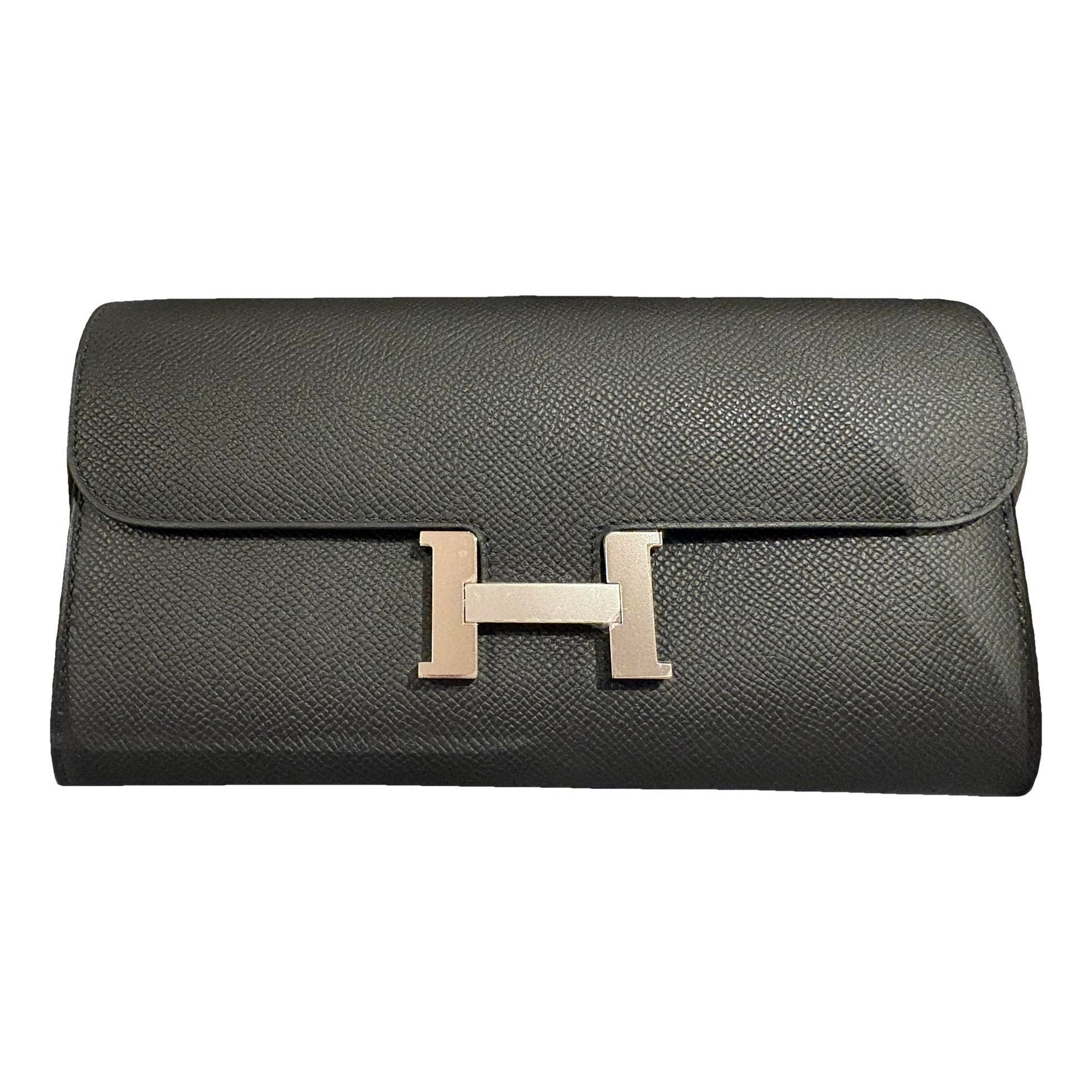 Hermes Constance Handbag Black Epsom Leather 2025
