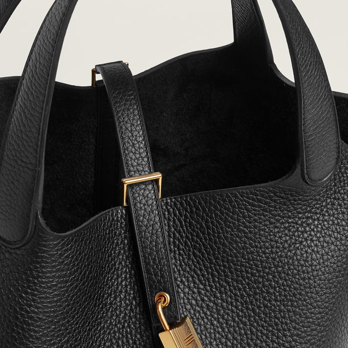 Noir Picotin Lock 22 Bag