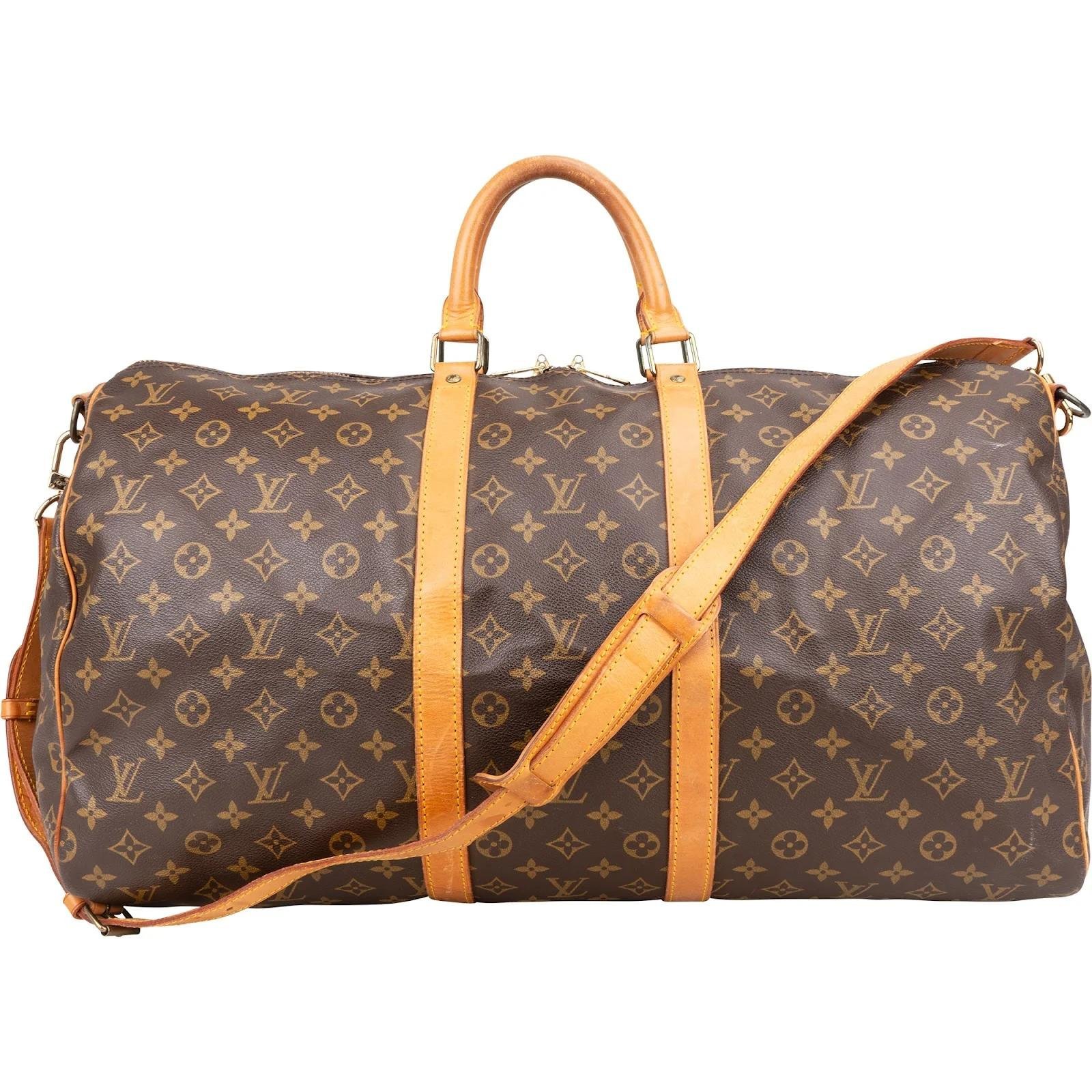 Keepall leather travel bag