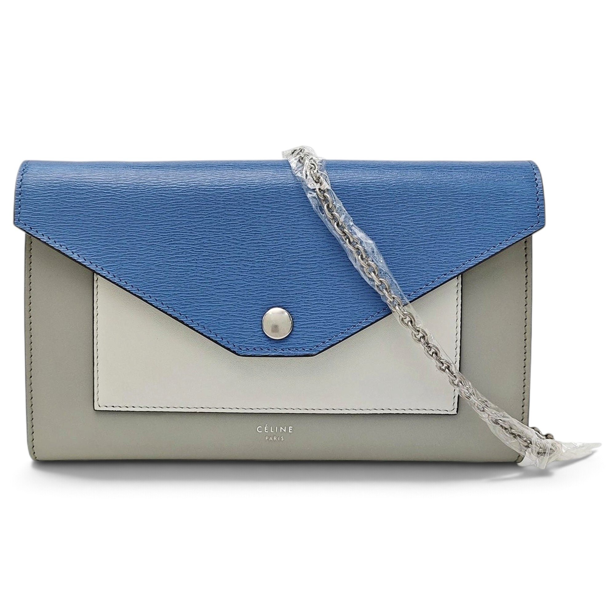 Pocket leather handbag