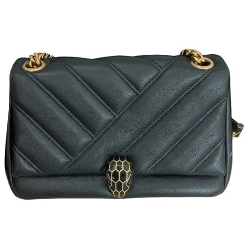 Serpenti leather handbag