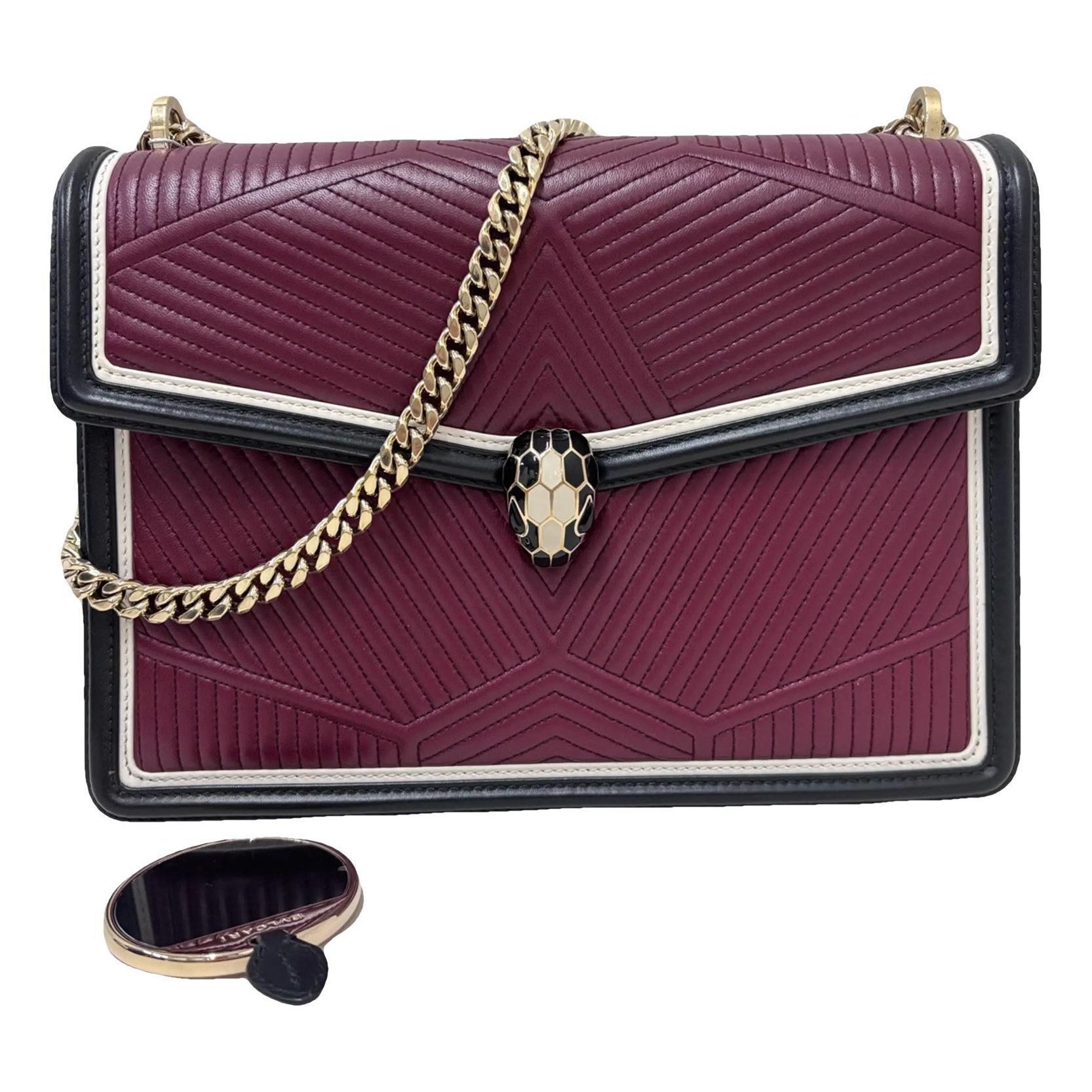 Serpenti leather crossbody bag