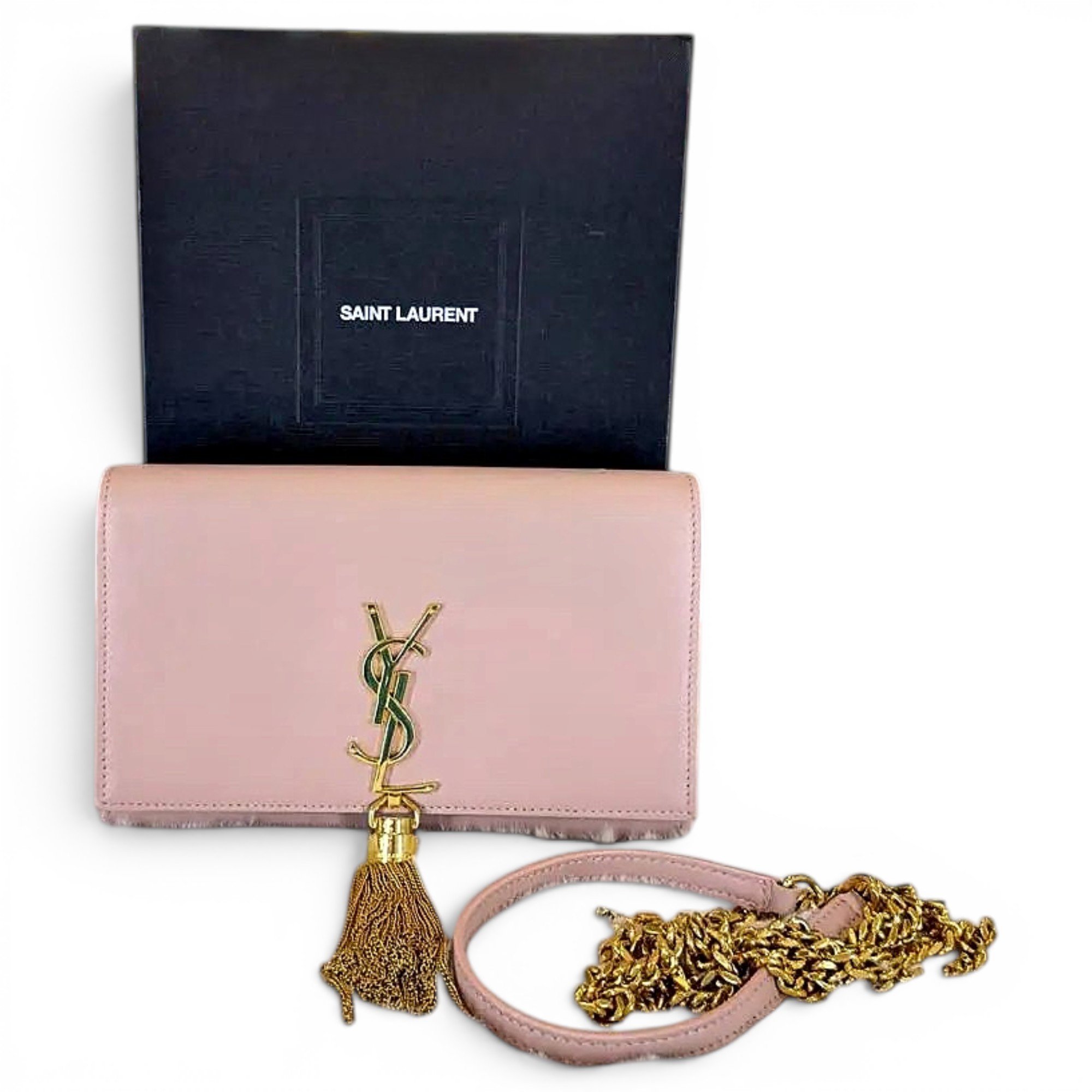 Pompom Kate leather crossbody bag
