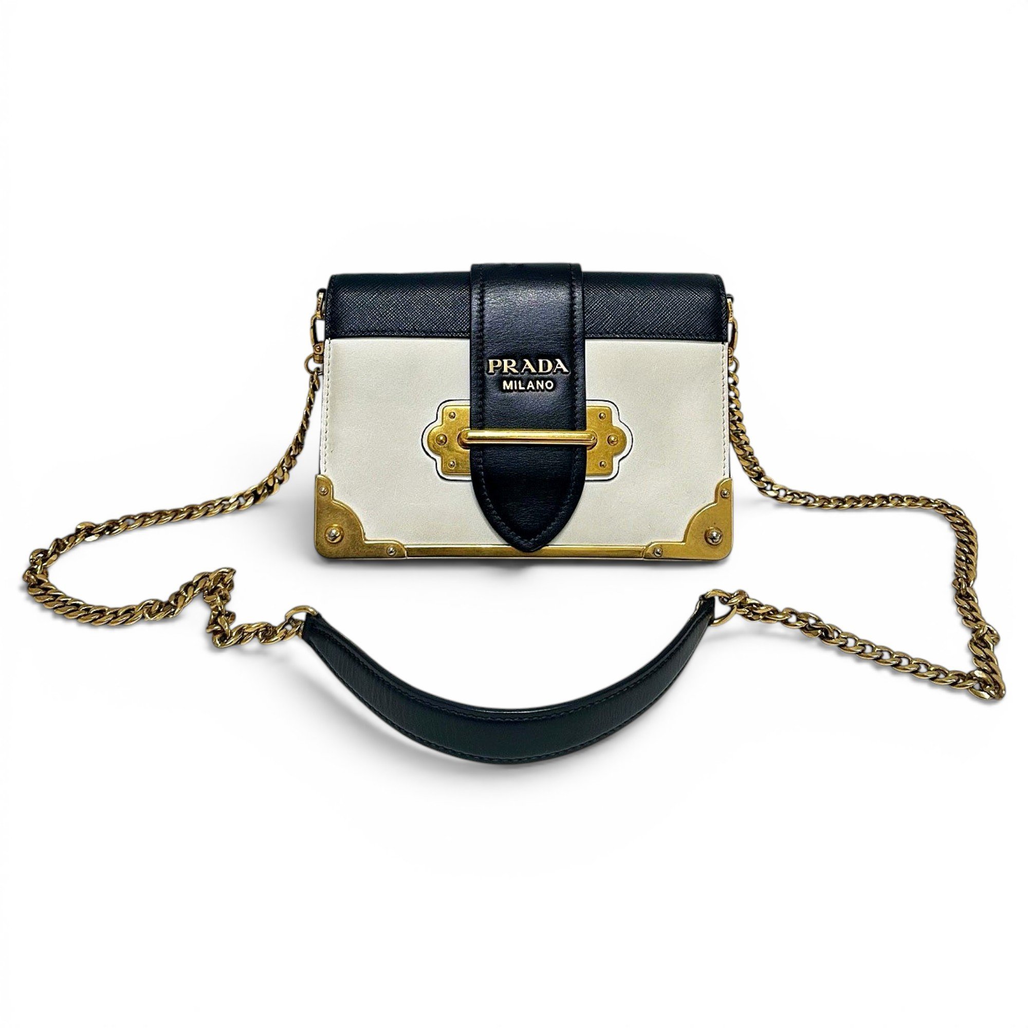 Cahier leather crossbody bag