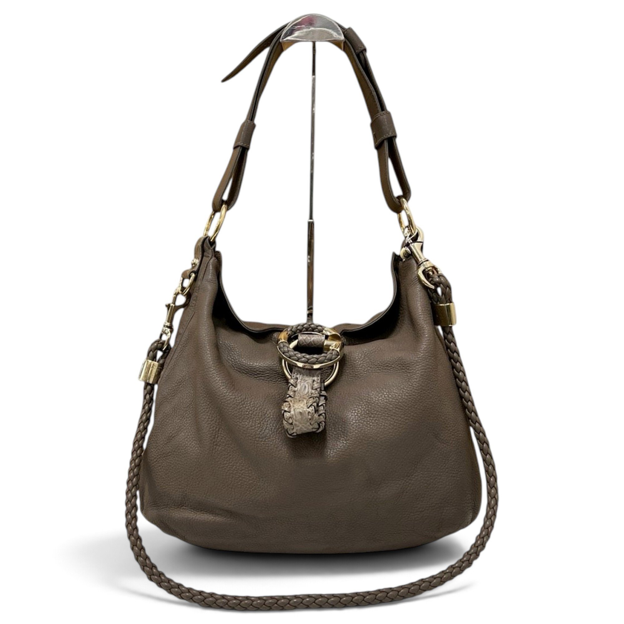 Hobo leather handbag