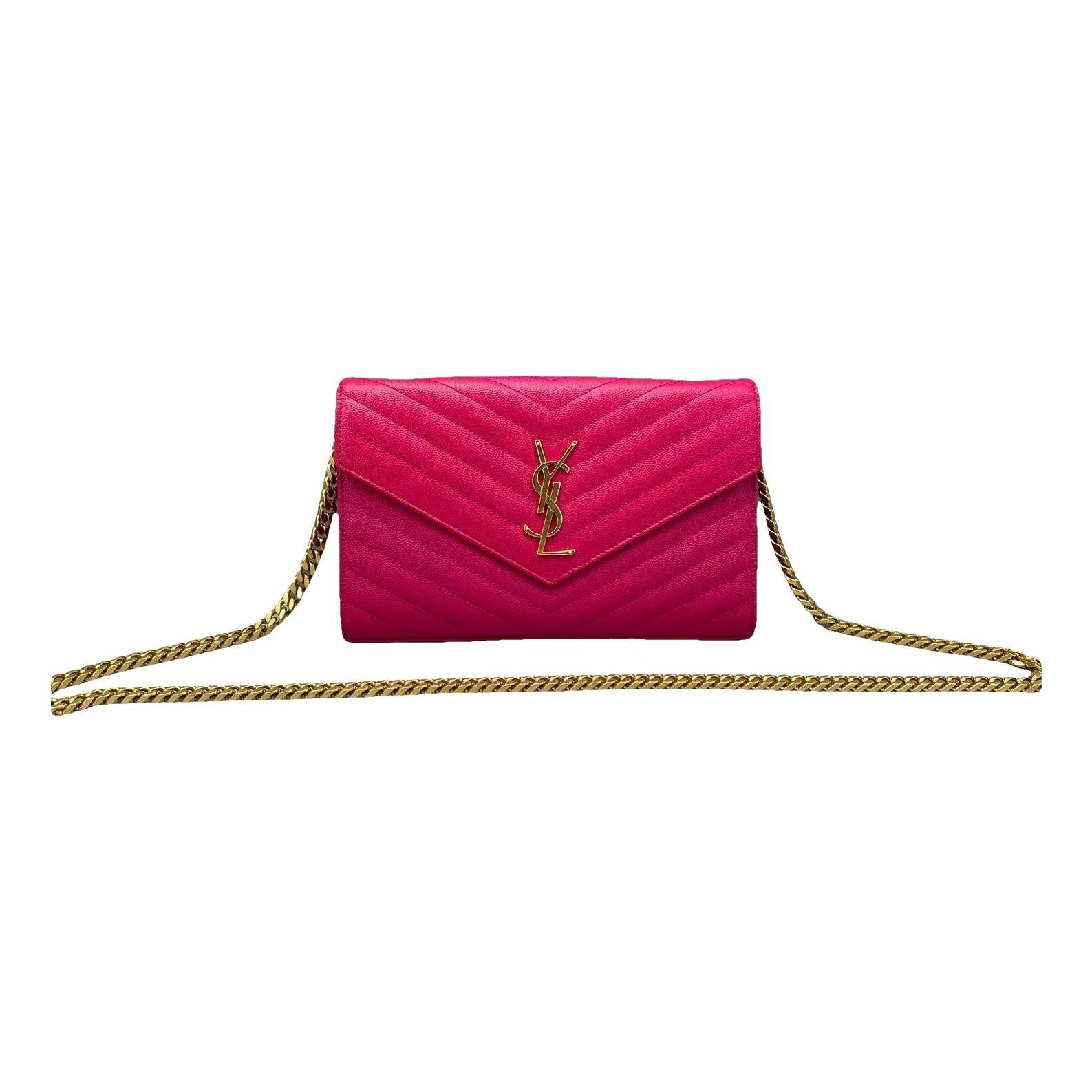 Portefeuille enveloppe leather handbag