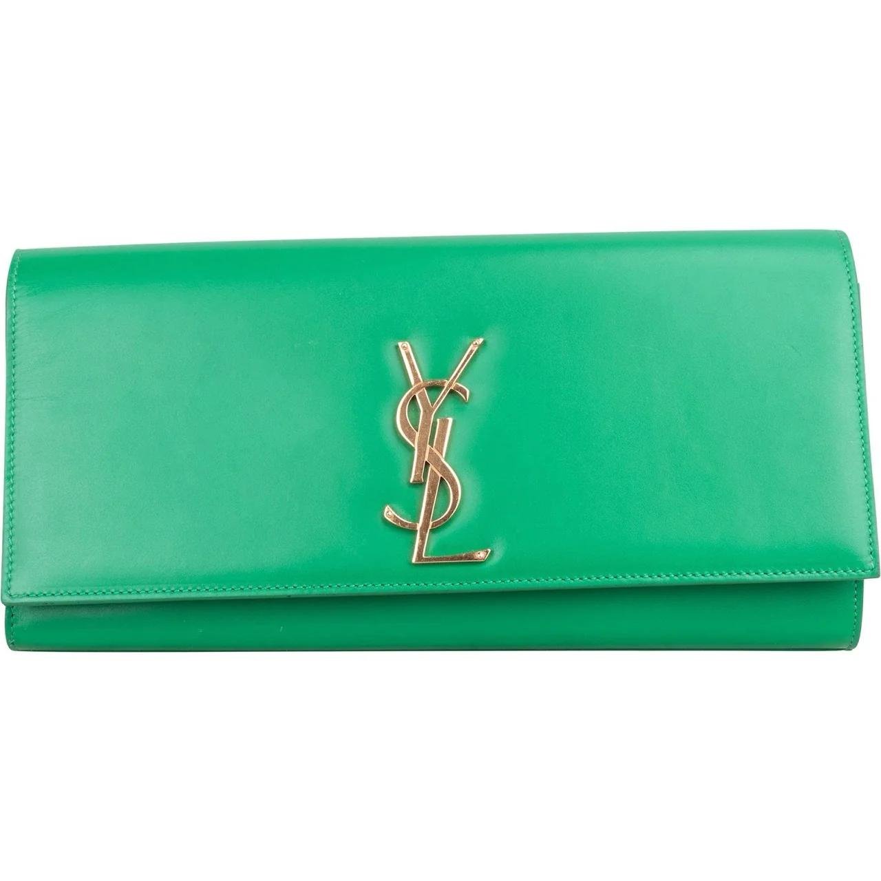 Kate monogramme leather clutch bag