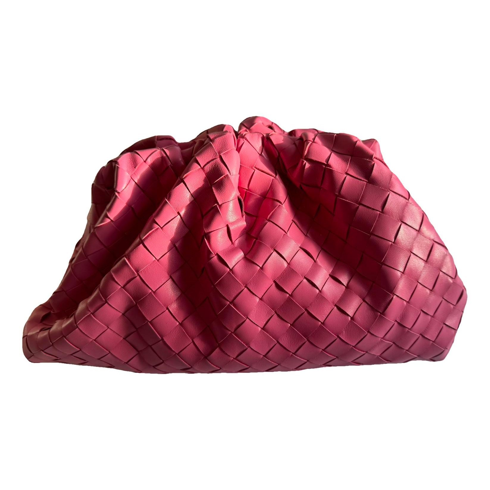 Pouch leather clutch bag