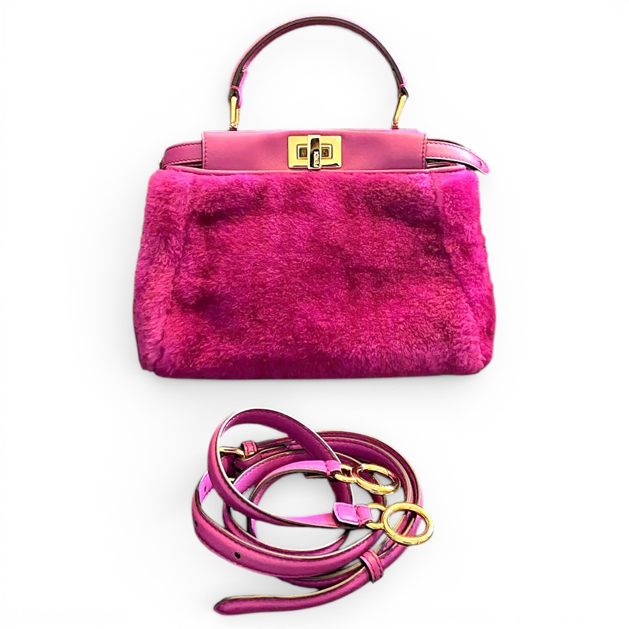 Peekaboo IseeU wool handbag
