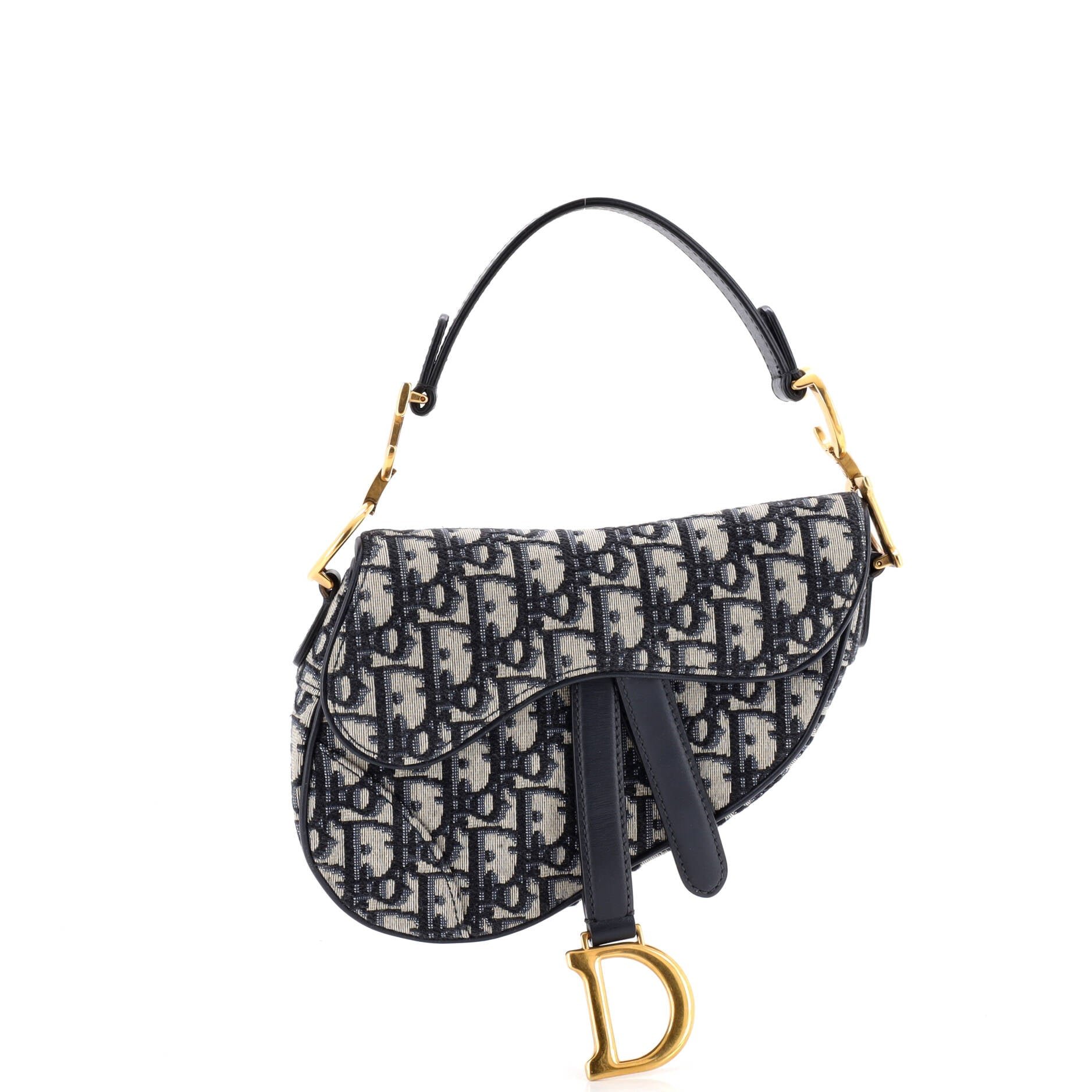 Dior Saddle Handbag Oblique Canvas Mini