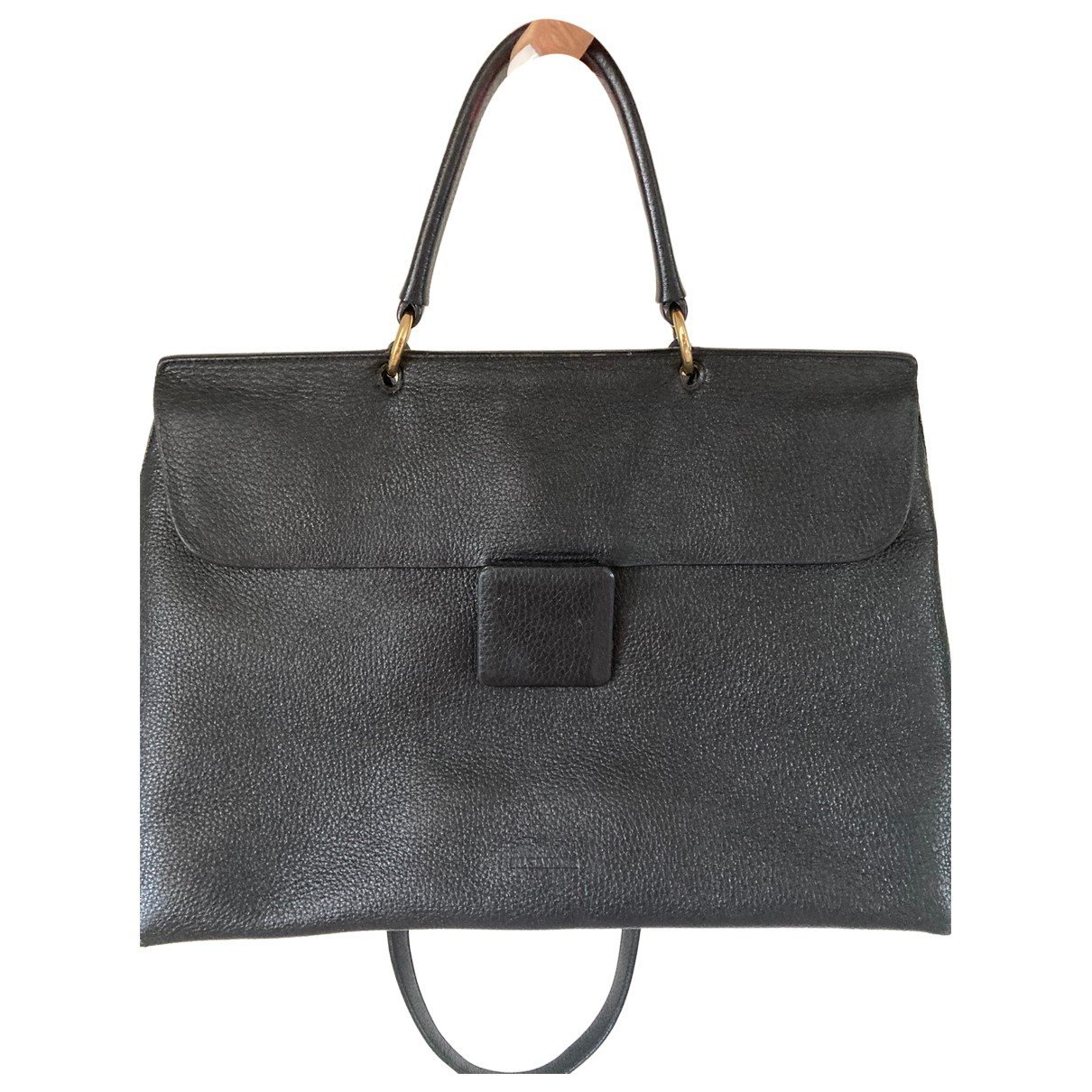 Leather clutch bag