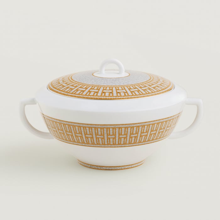 Sans Coloris Mosaique Au 24 Gold Soup Tureen
