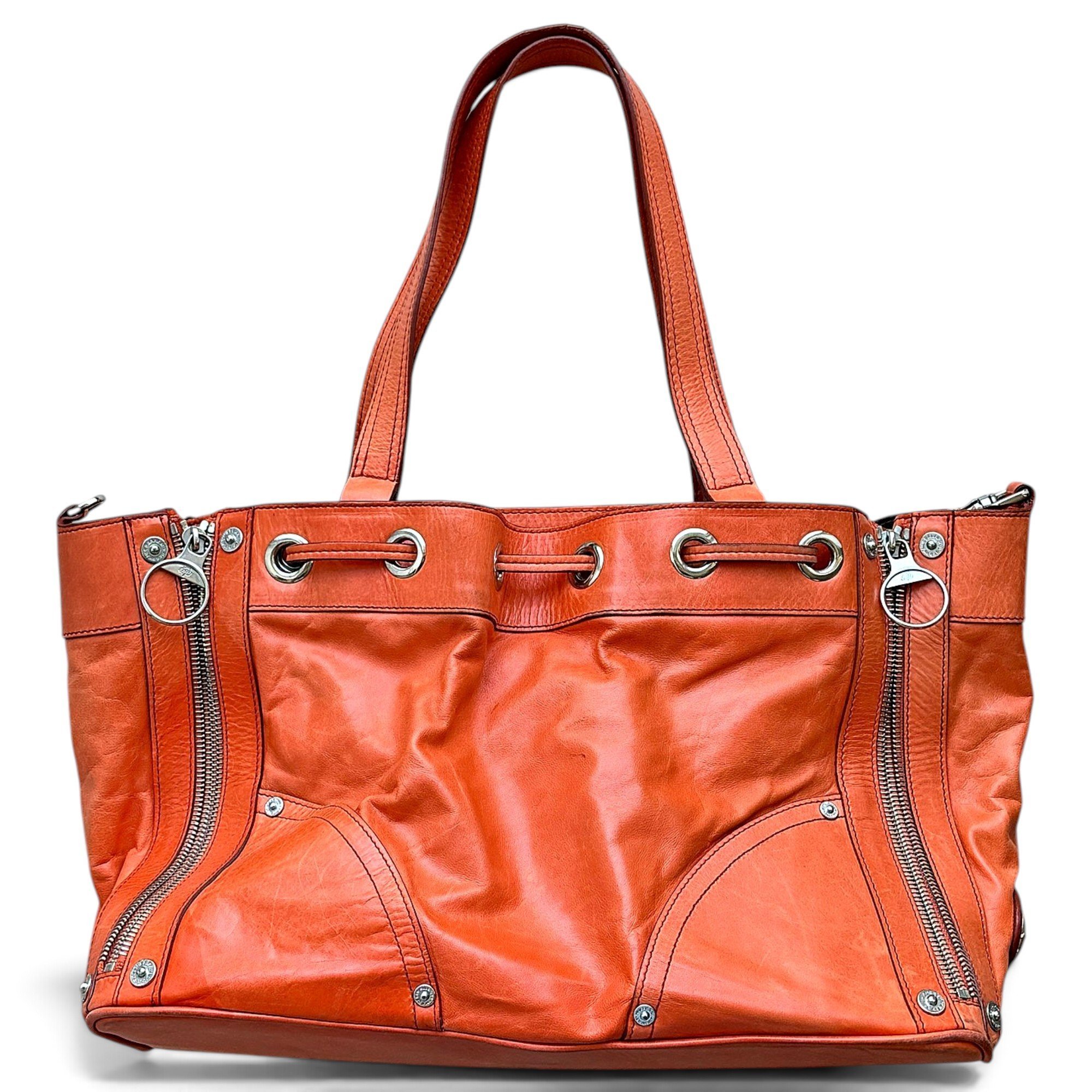 Poppy leather tote