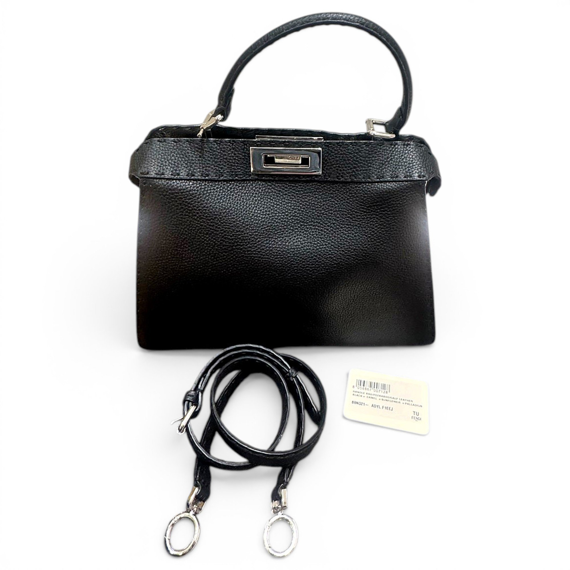 Peekaboo leather handbag