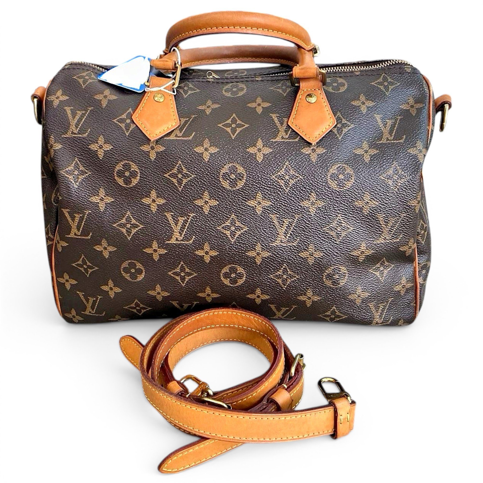 Speedy leather handbag