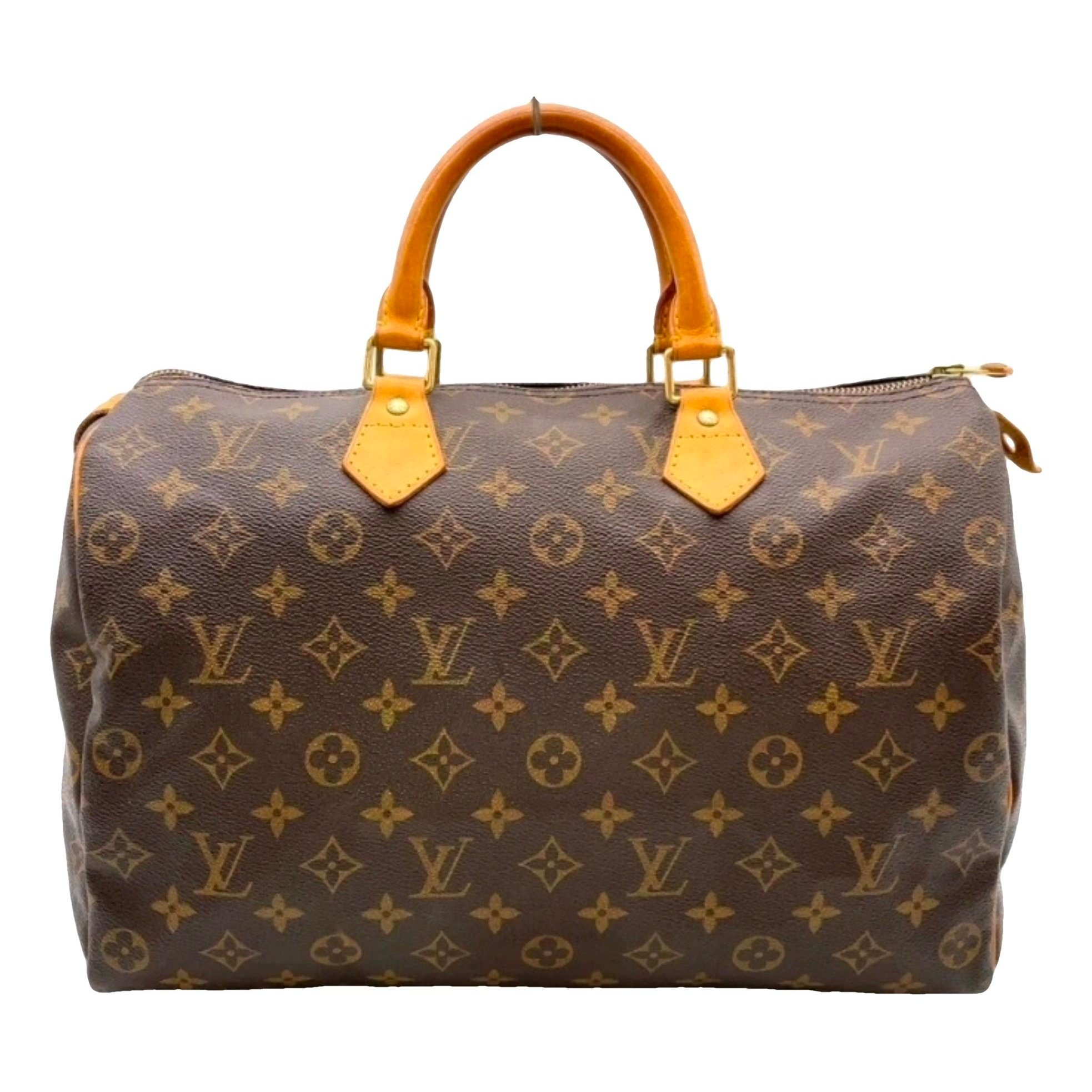 Speedy leather handbag