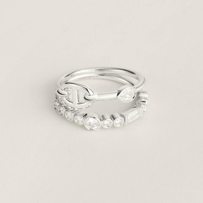 Sans Coloris Chaine d'Ancre Chaos Fancy Ring, Small Model