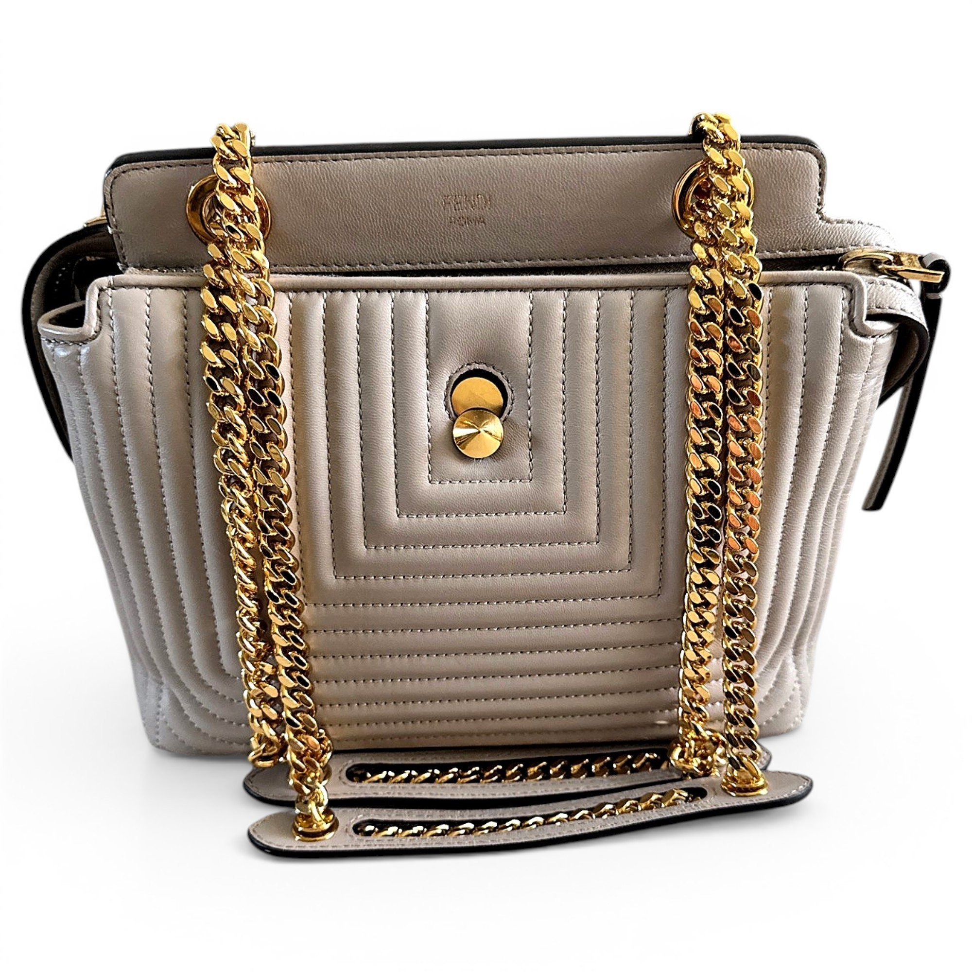 Dot Com leather handbag