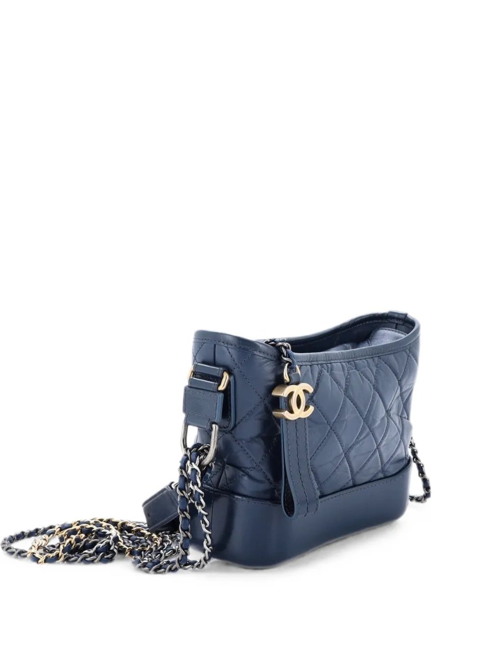 Gabrielle Quilted Aged Calfskin Small hobo bag