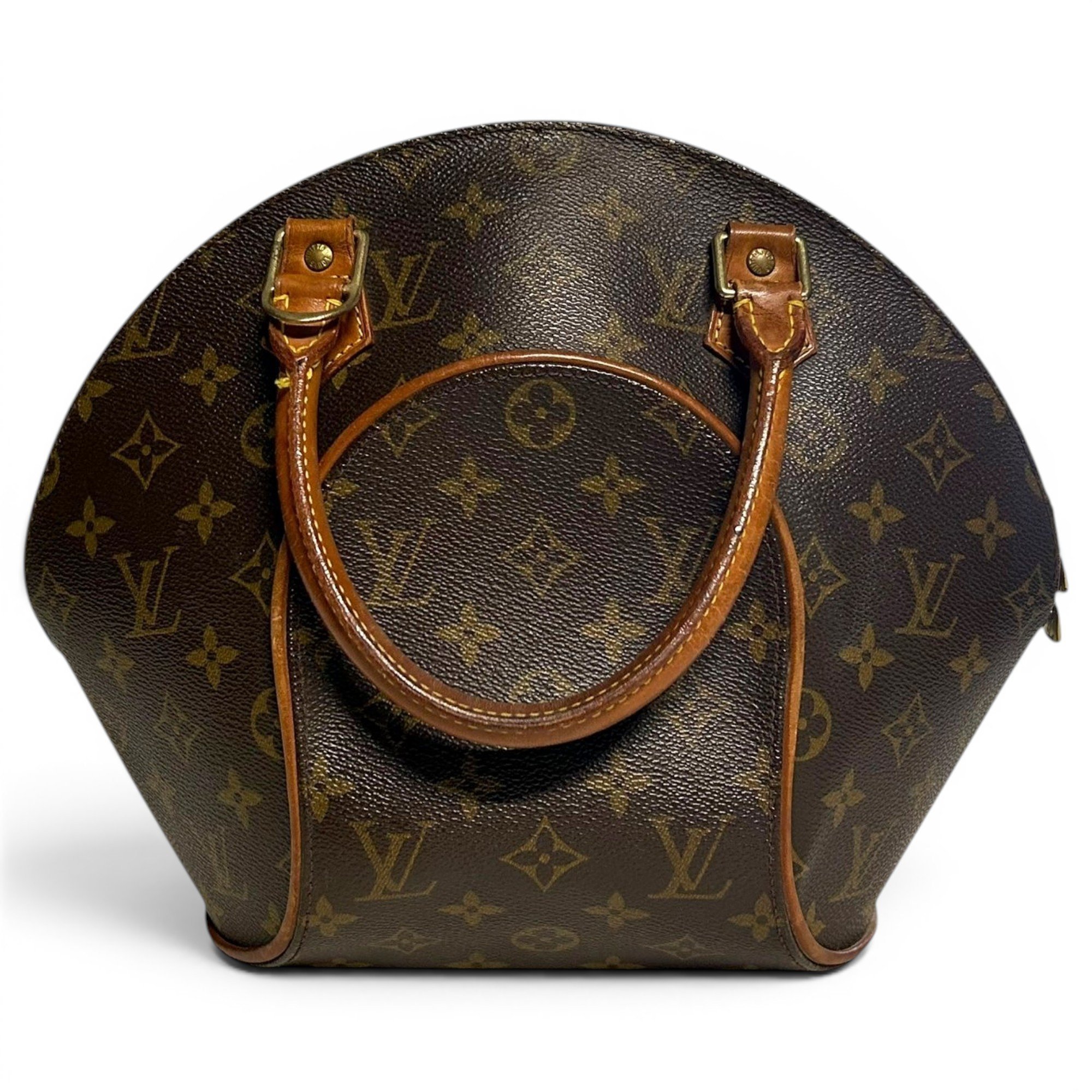 Ellipse leather handbag