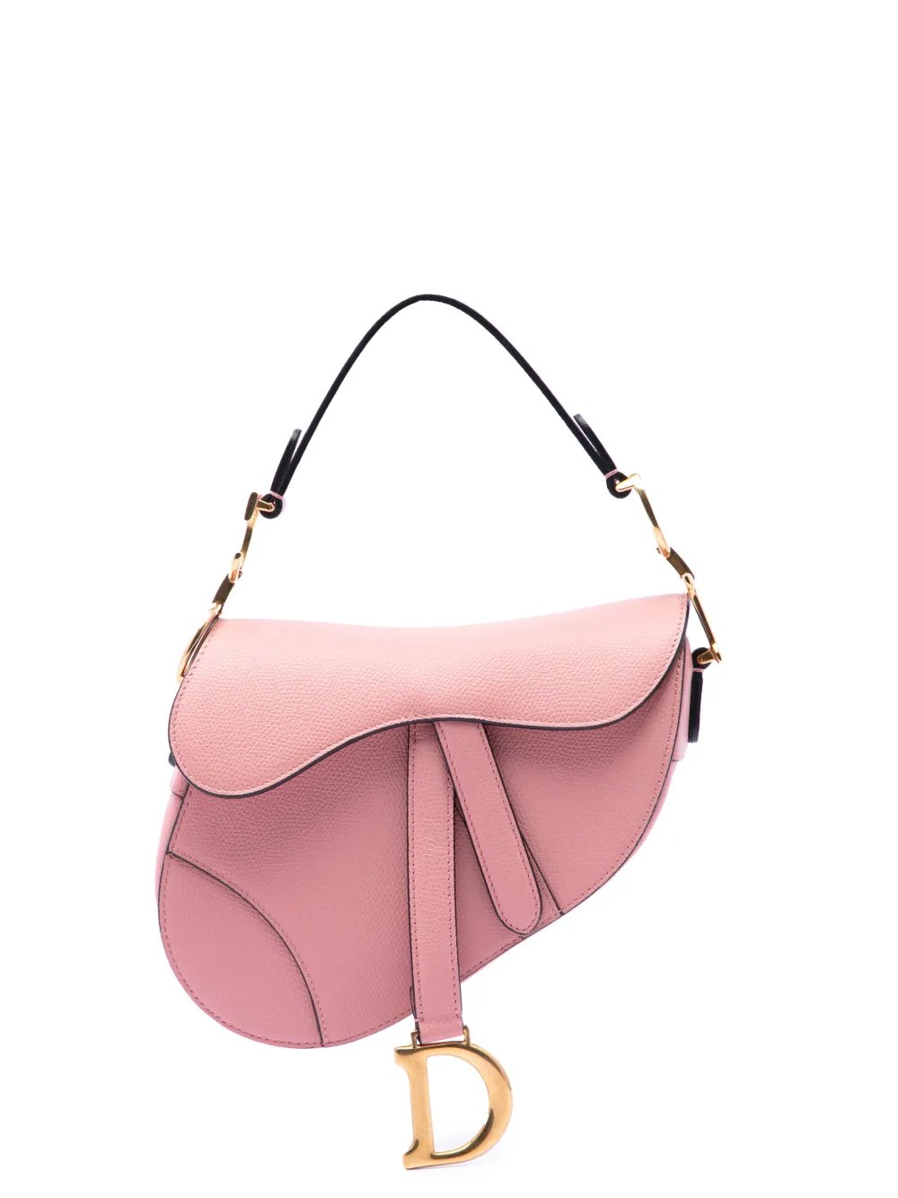 2018 Mini Grained Calfskin Saddle Bag satchel