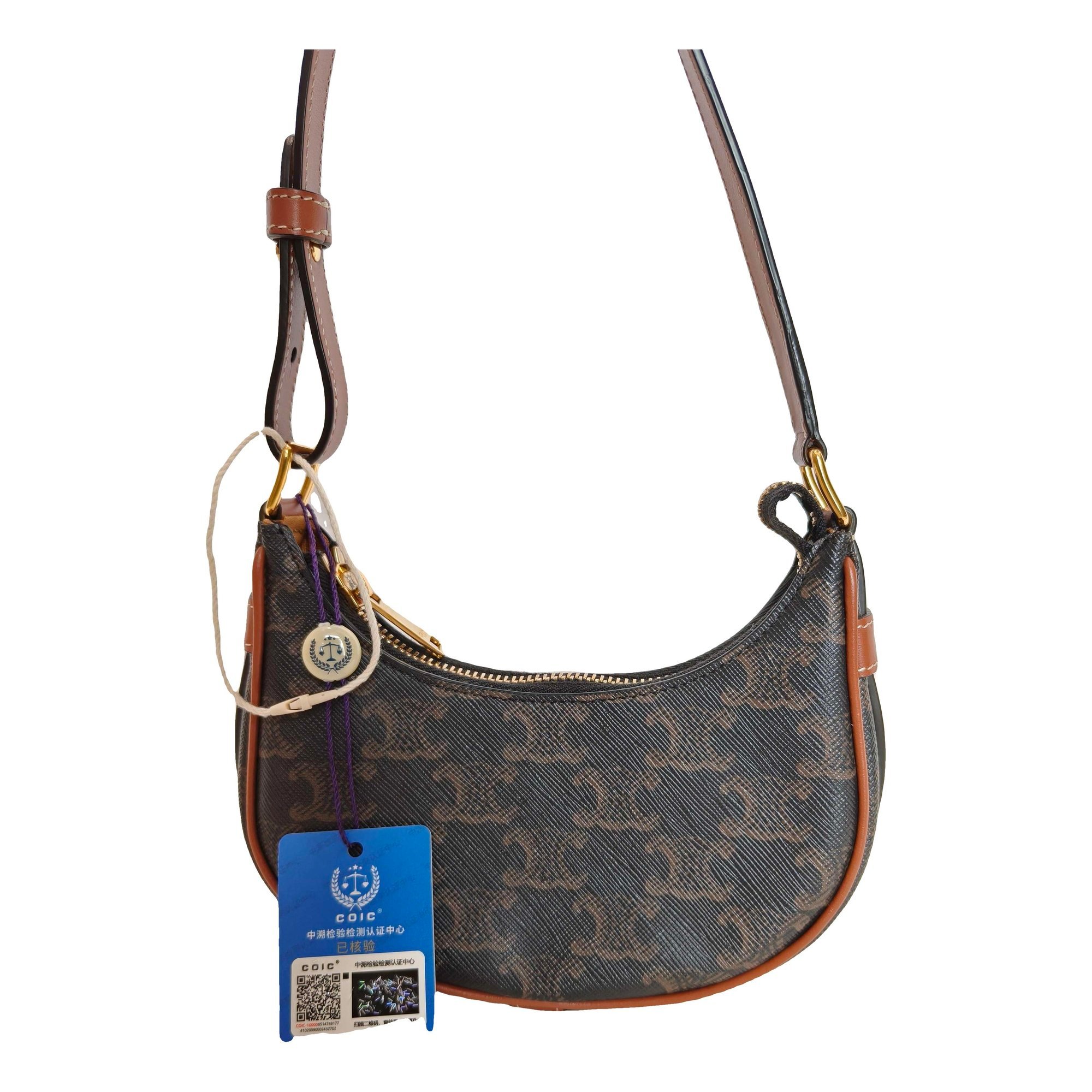 Trio patent leather handbag