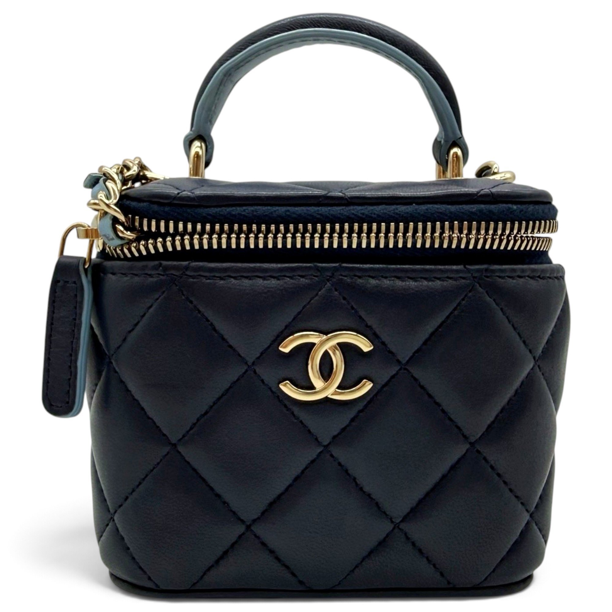 Trendy CC Vanity leather handbag