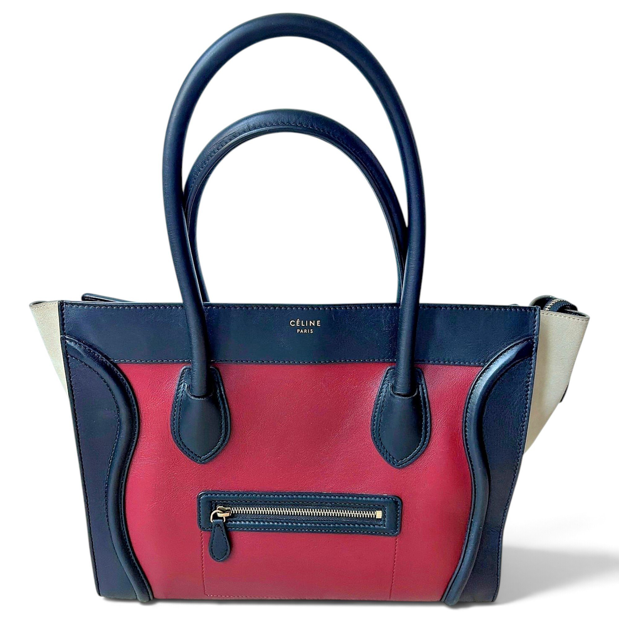 Luggage leather tote