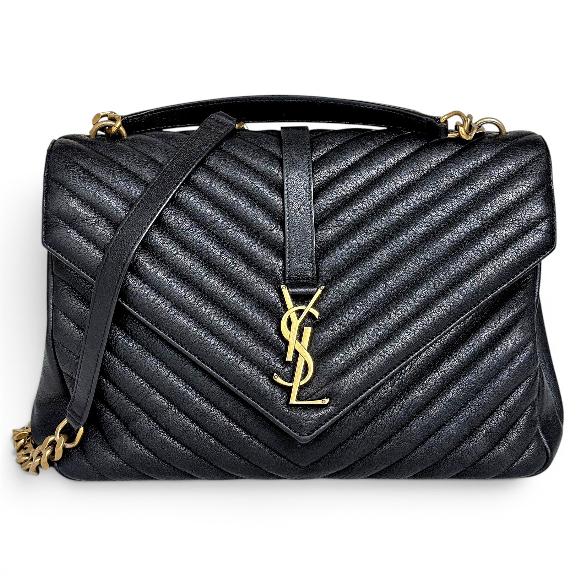 Collége monogramme leather handbag