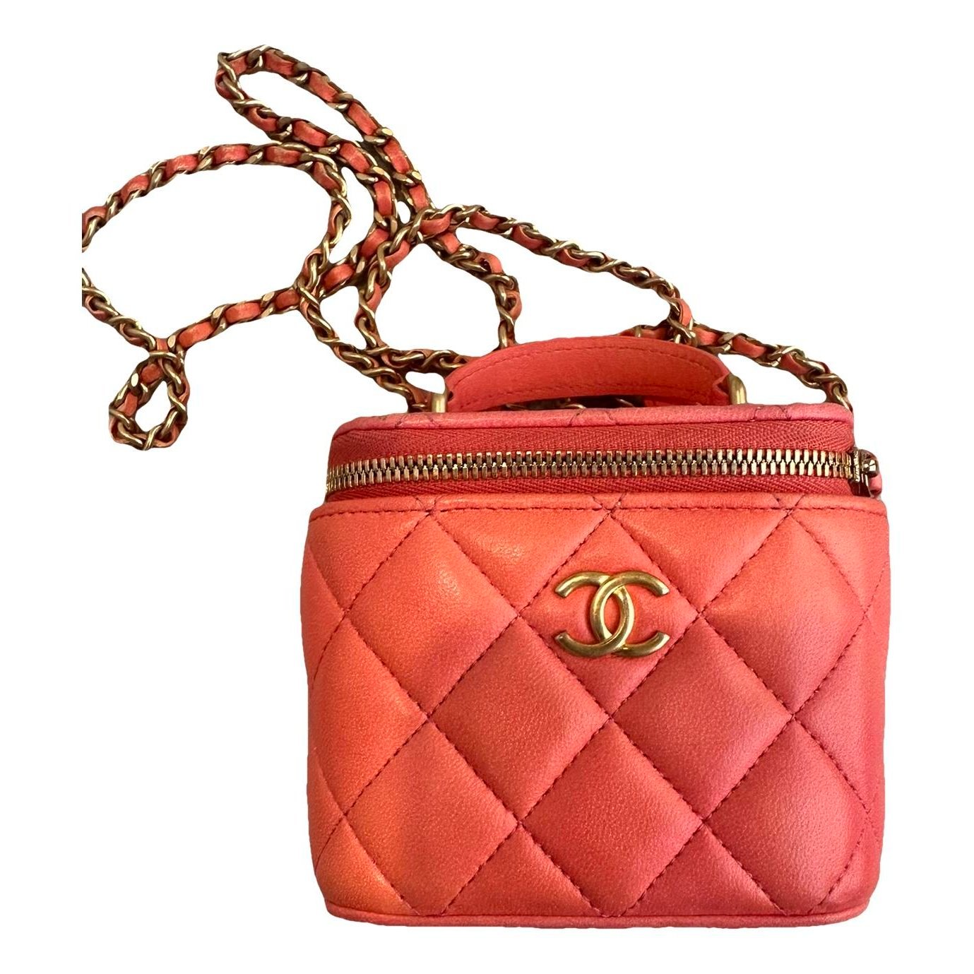 Trendy CC Vanity leather handbag