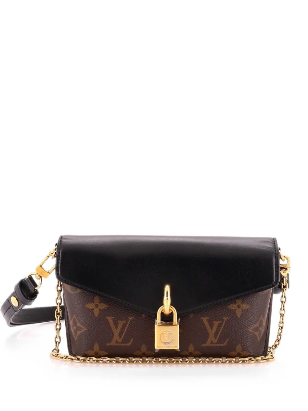Padlock on Strap Handbag Monogram Canvas and Leather crossbody bag