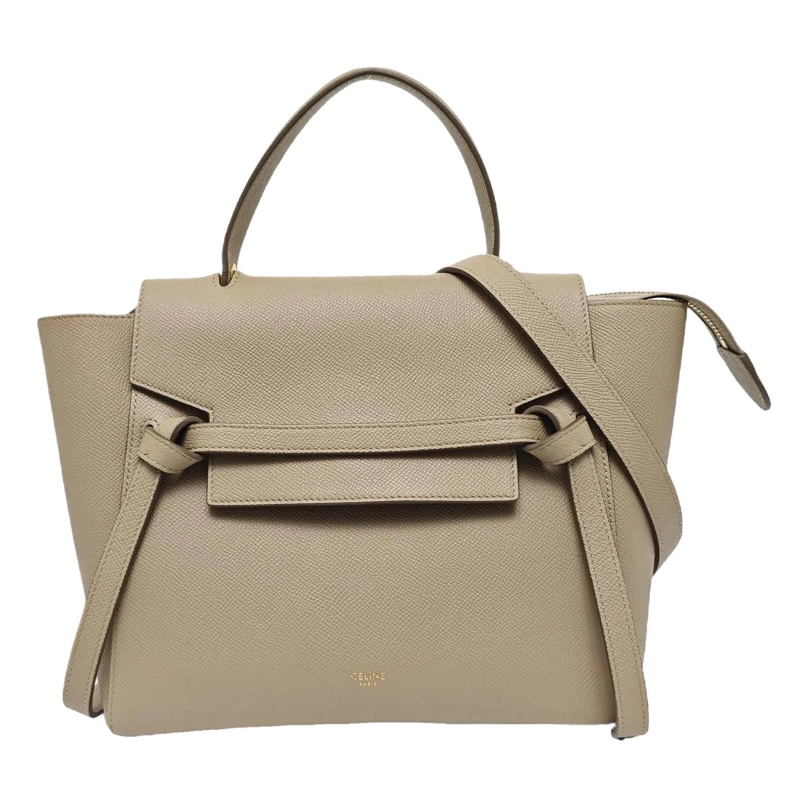 Belt leather handbag