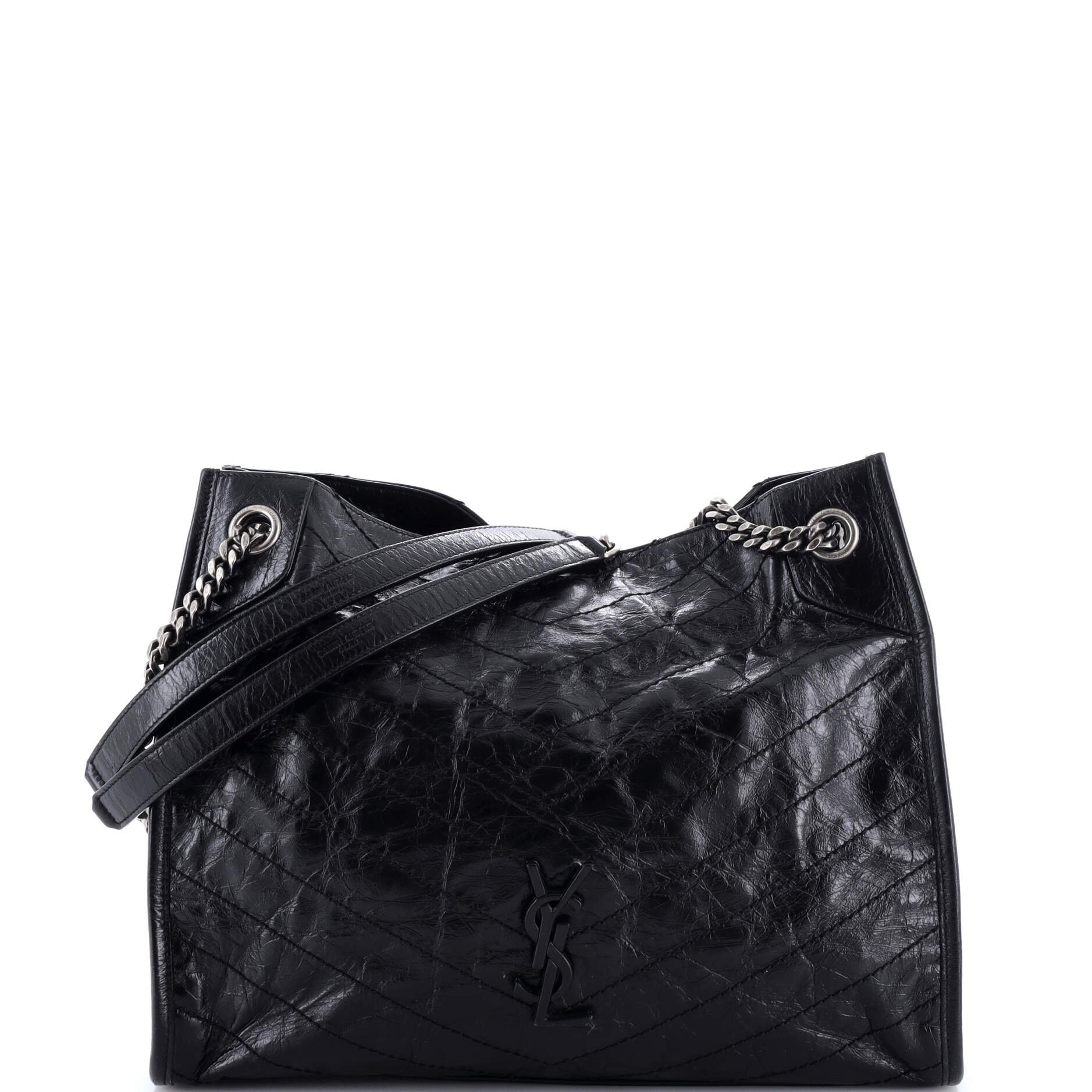 Niki Shopping Tote Matelasse Chevron Leather Medium