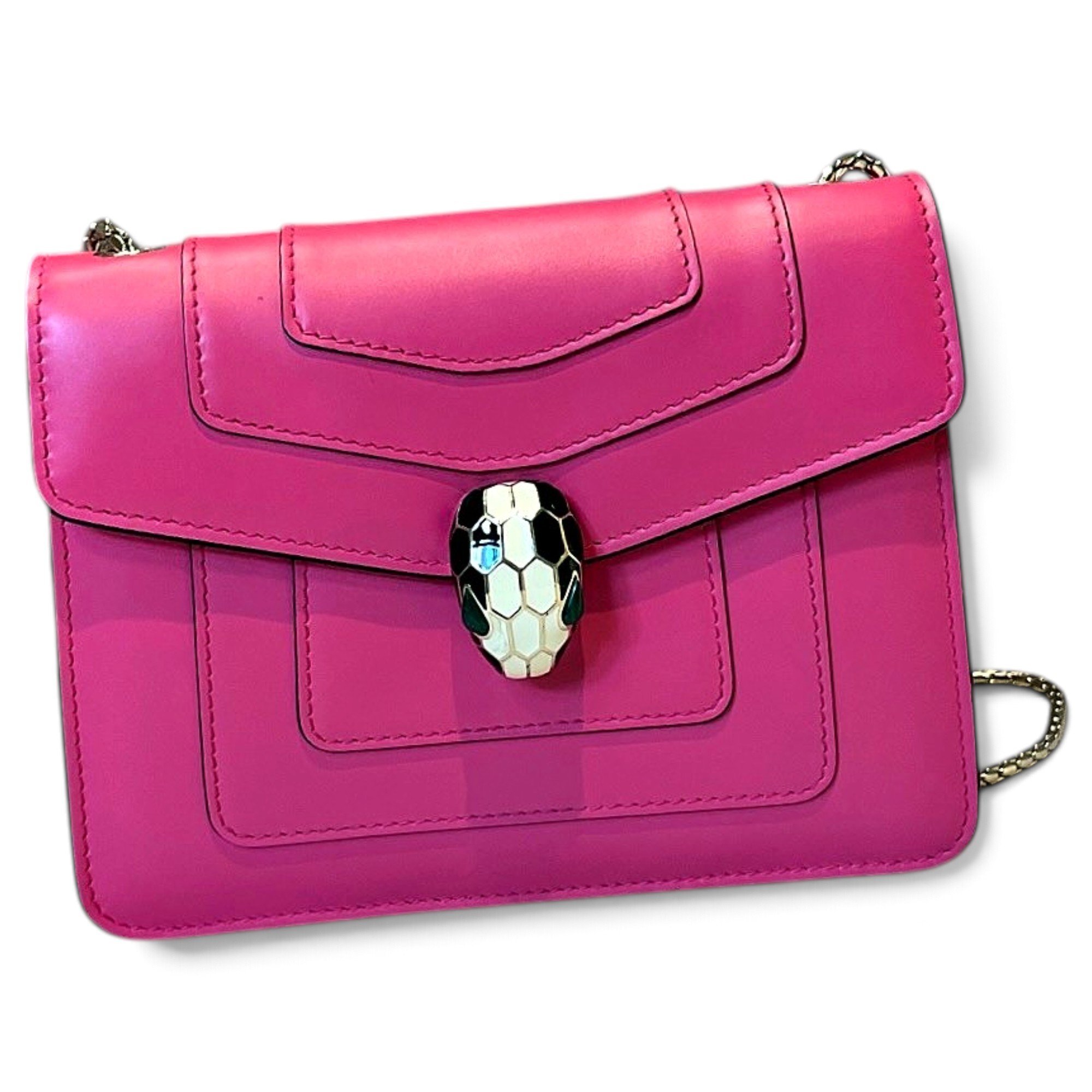 Serpenti leather handbag