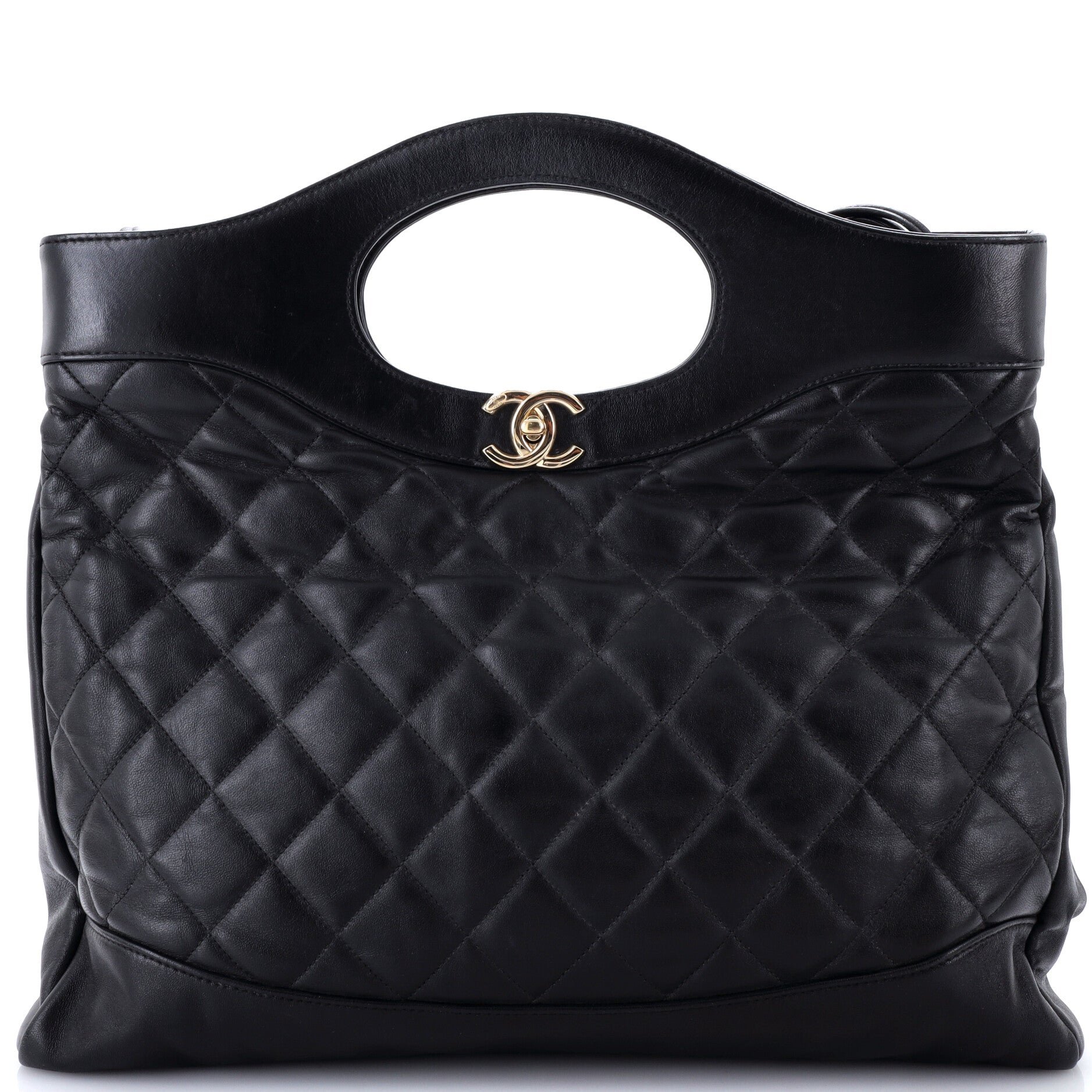 31 Shopping Bag Quilted Lambskin Large
