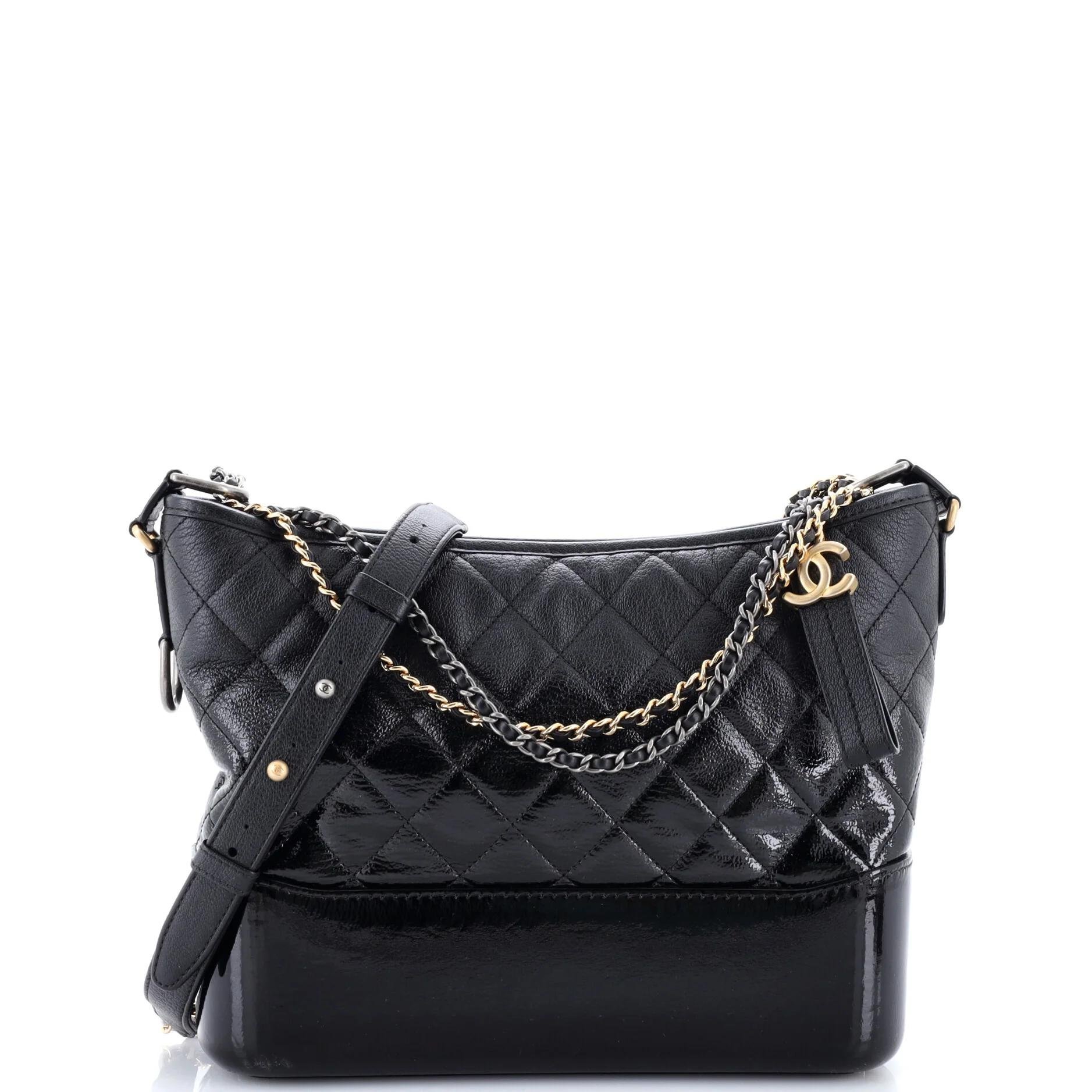Patent leather handbag