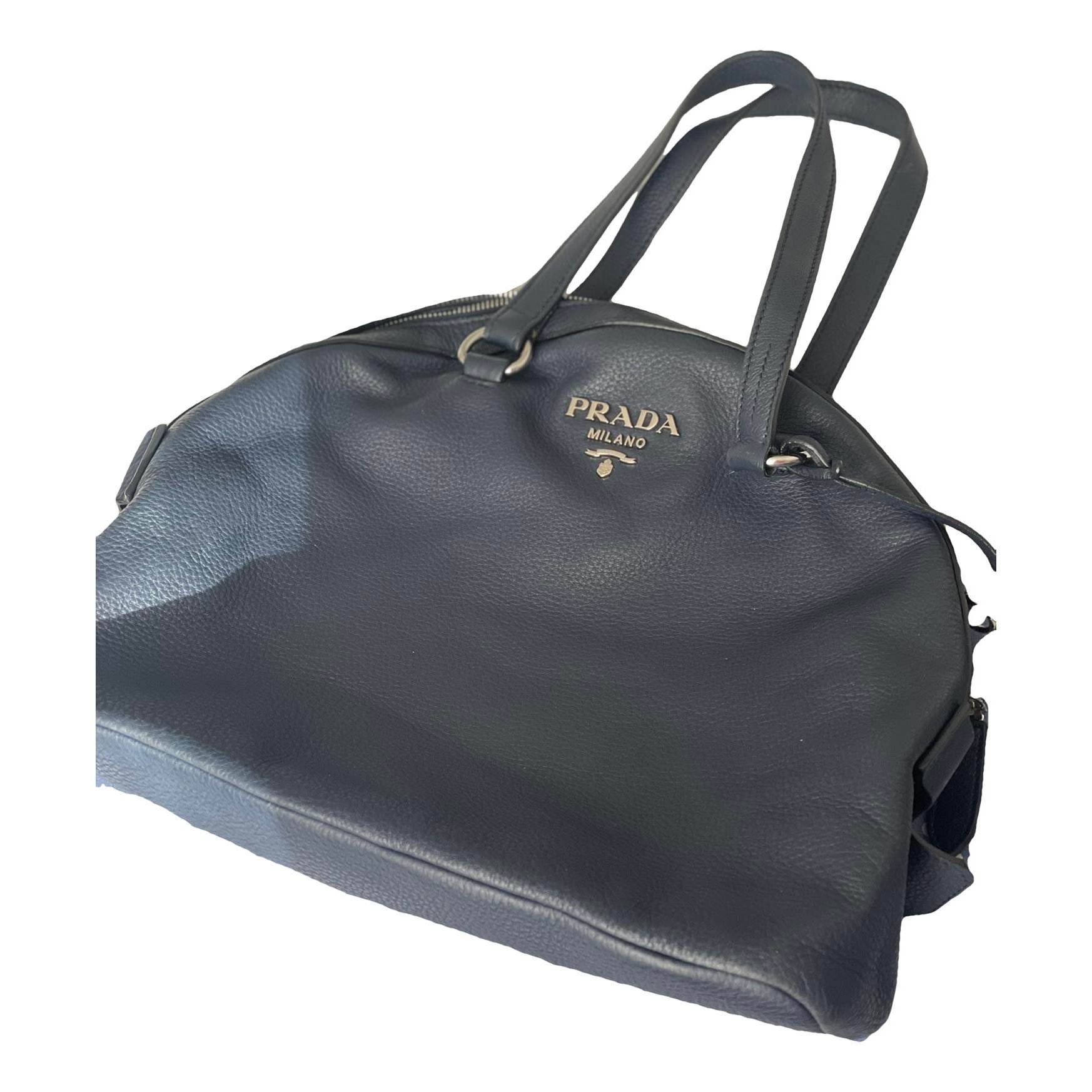 Bowling leather crossbody bag