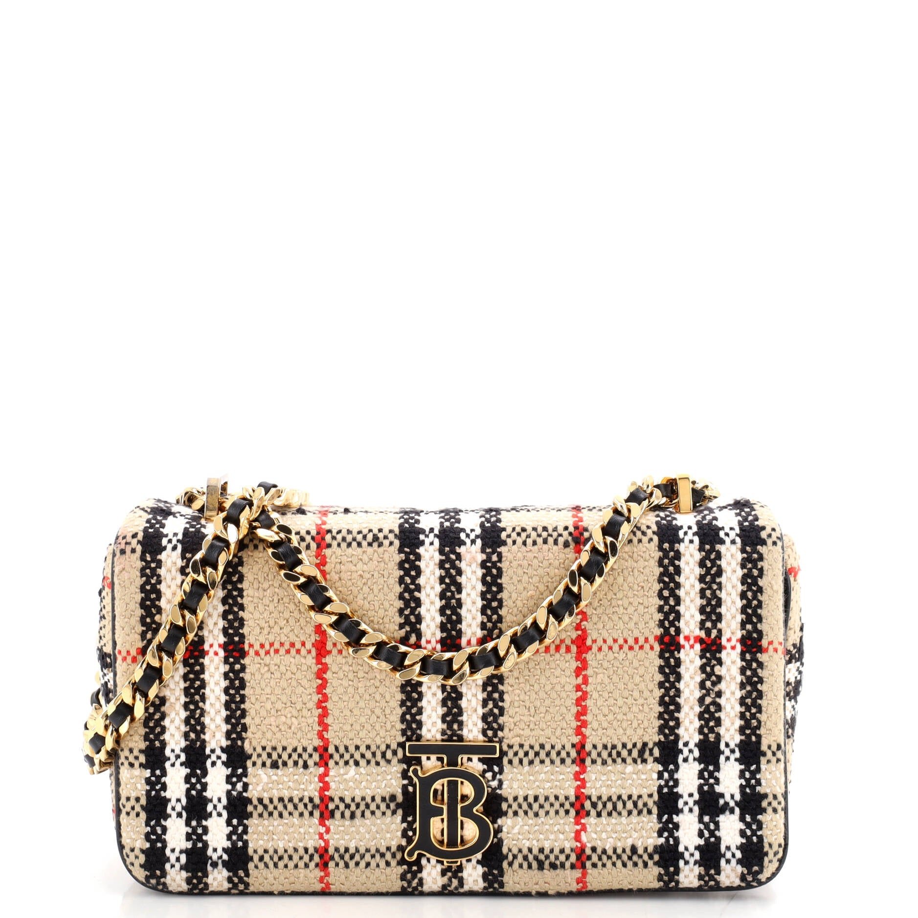 Lola Shoulder Bag Vintage Check Tweed Small