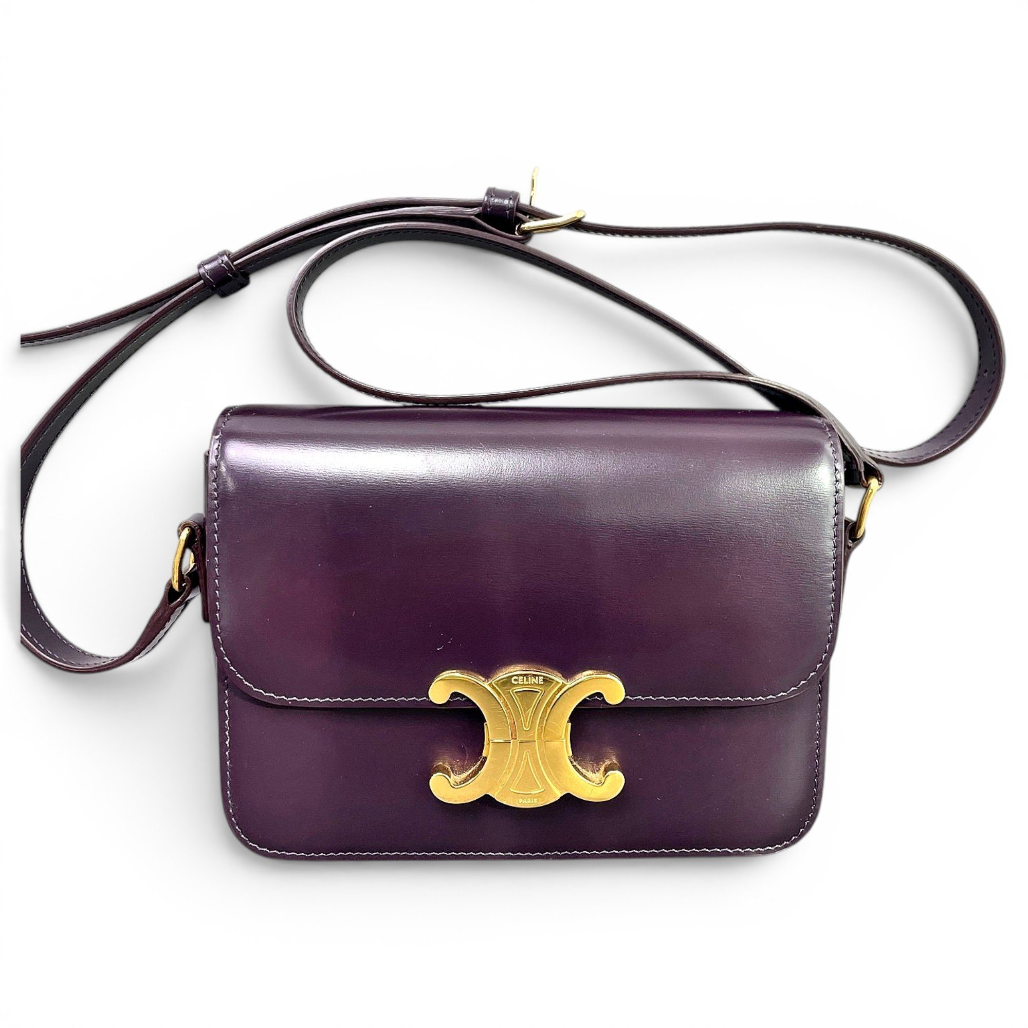Triomphe leather handbag
