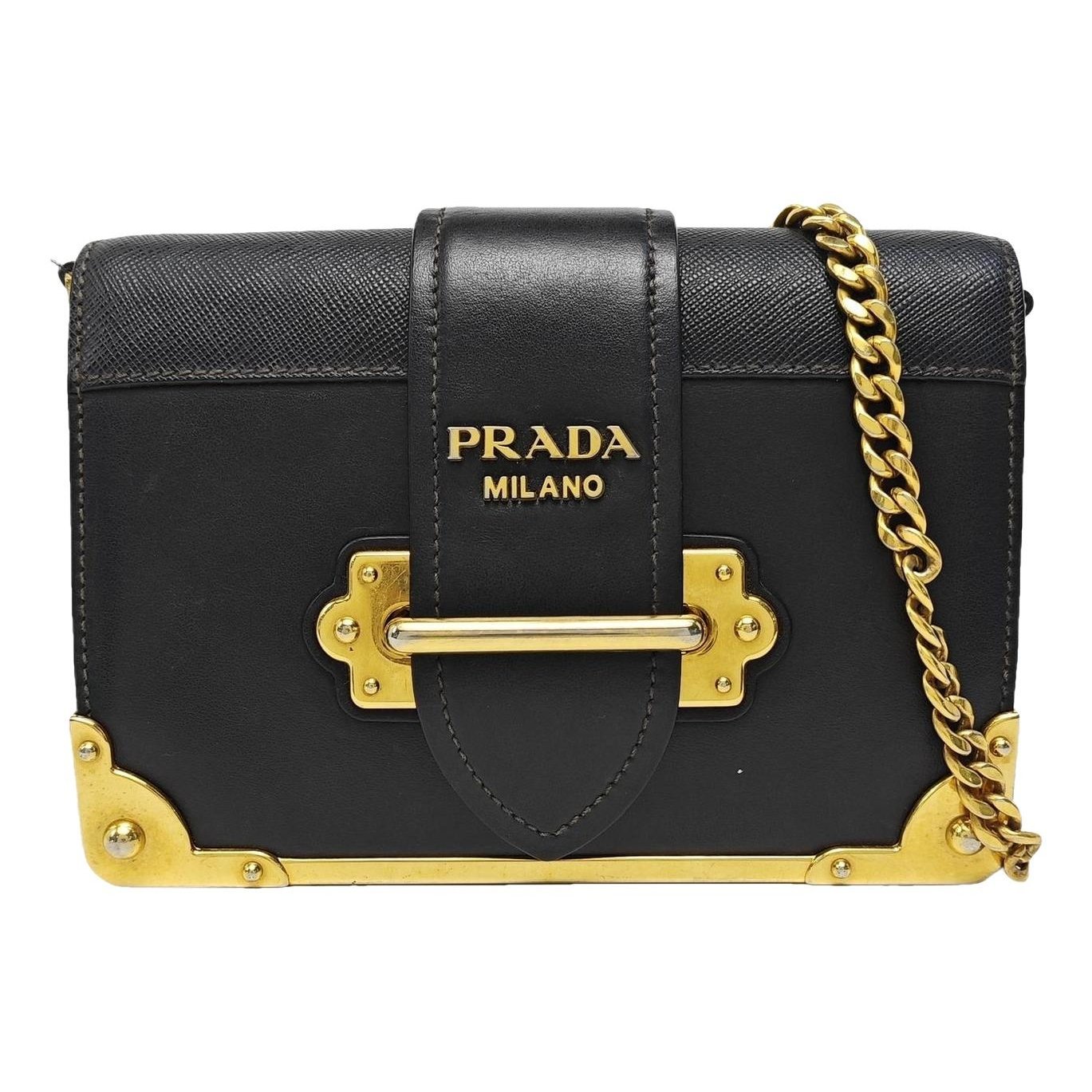 Cahier leather handbag
