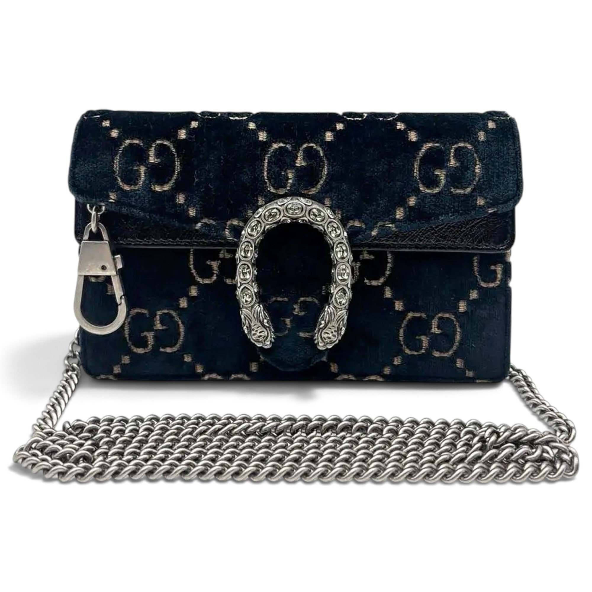 Dionysus Super Mini velvet crossbody bag