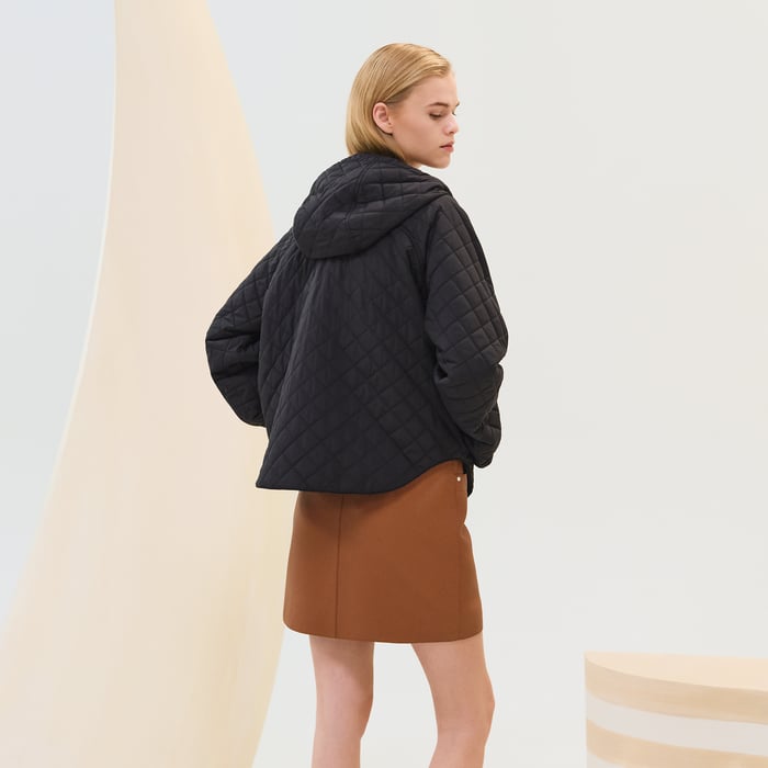 Bleu Noir Quilted Jacket