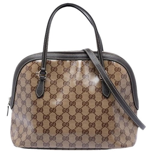 Dôme leather satchel
