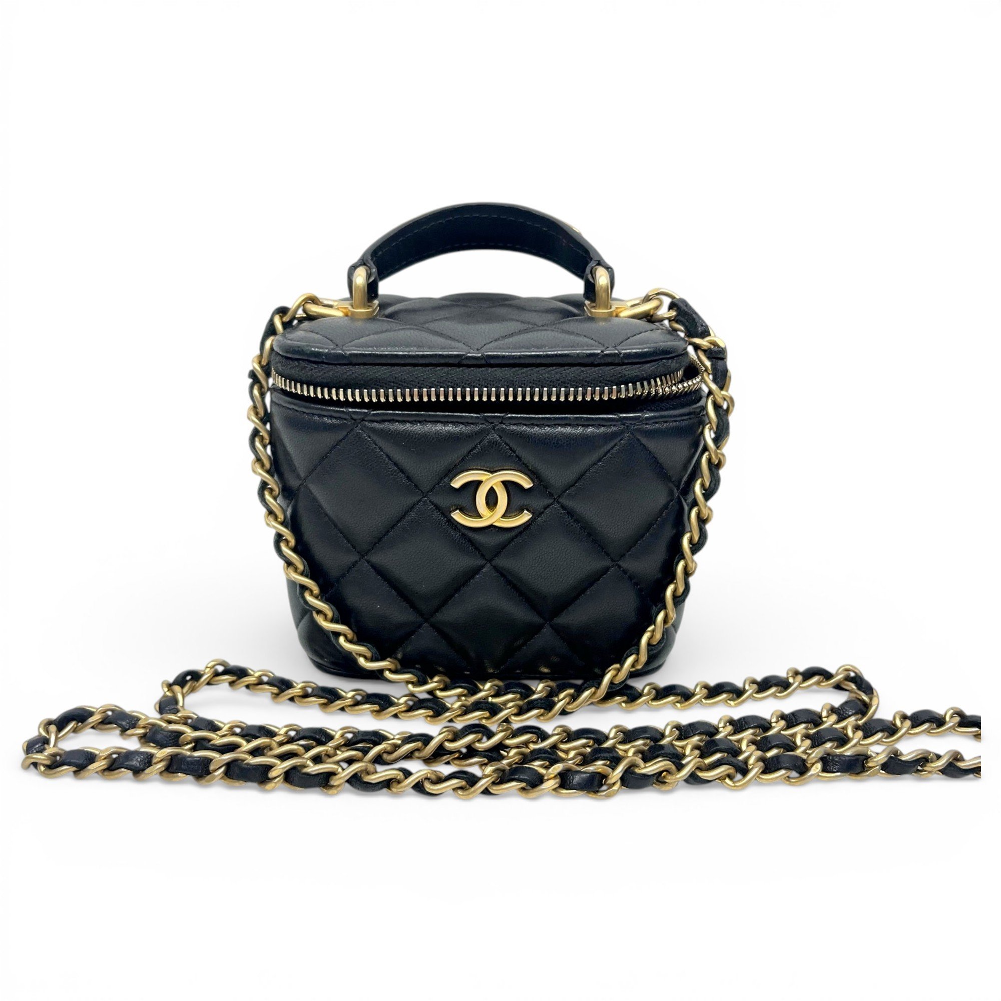 Trendy CC Vanity leather handbag